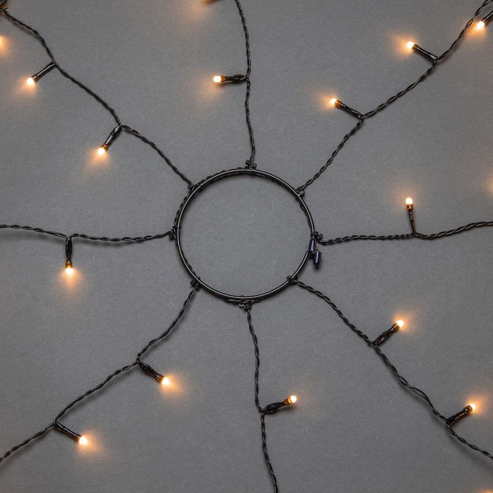 KONSTSMIDE LED-Baummantel »Weihnachtsdeko aussen, Christbaumschmuck, 8h  Timer«, Ring Ø 15, 8 Stränge à 50 bernsteinfarbene Dioden, vormontiert  online bestellen | Lichtervorhänge