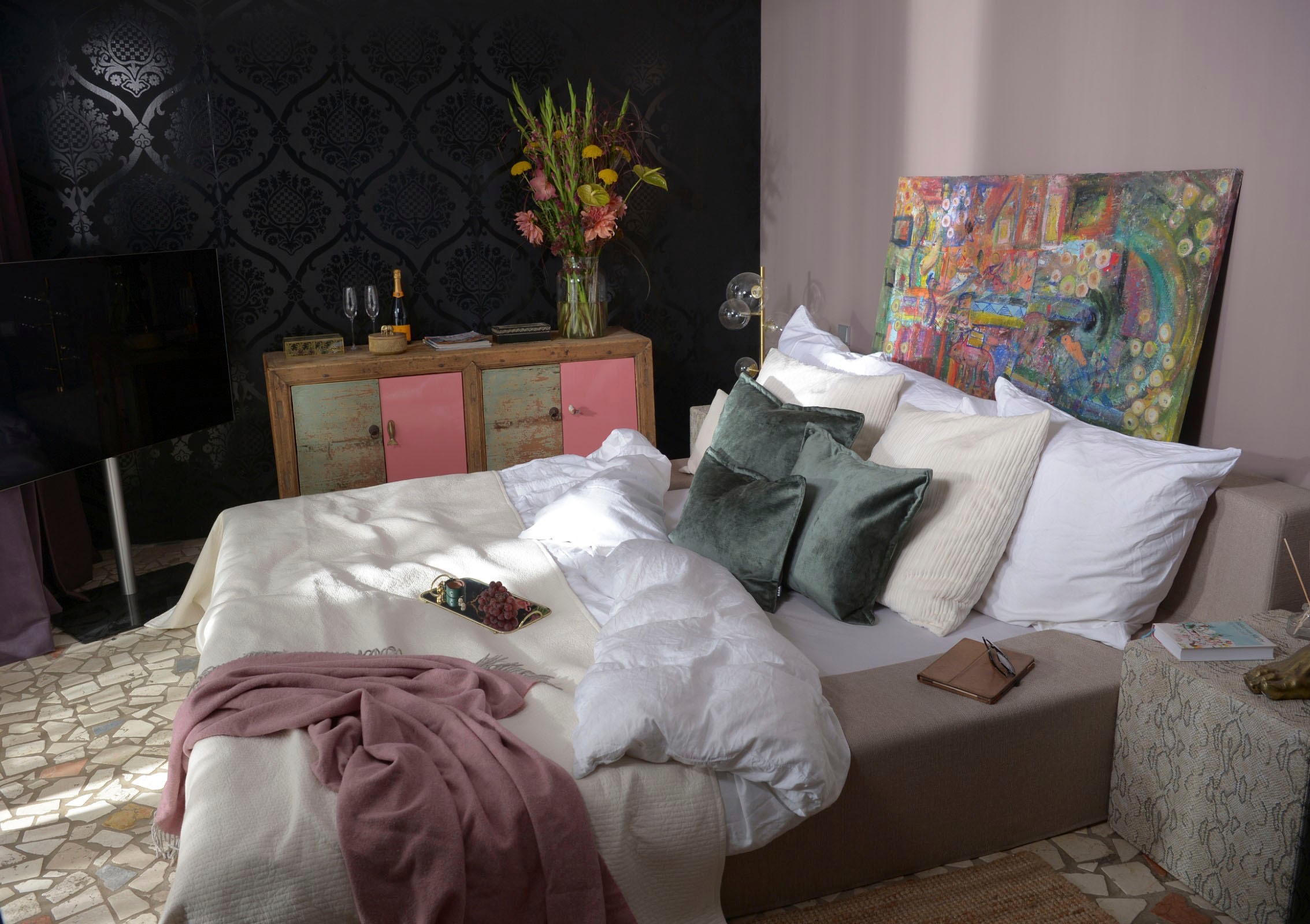 H.O.C.K. Dekokissen "Bonanza" leicht schimmernd, inkl. Füllung, Bezug mit R günstig online kaufen