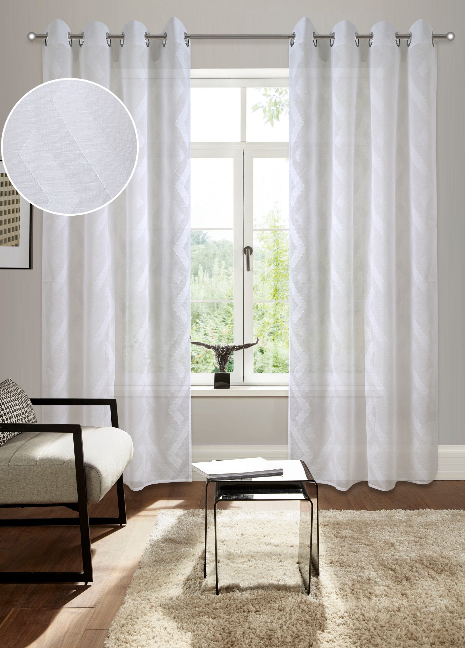 Bruno Banani Gardine Lynn, Ösen (1 günstig online kaufen