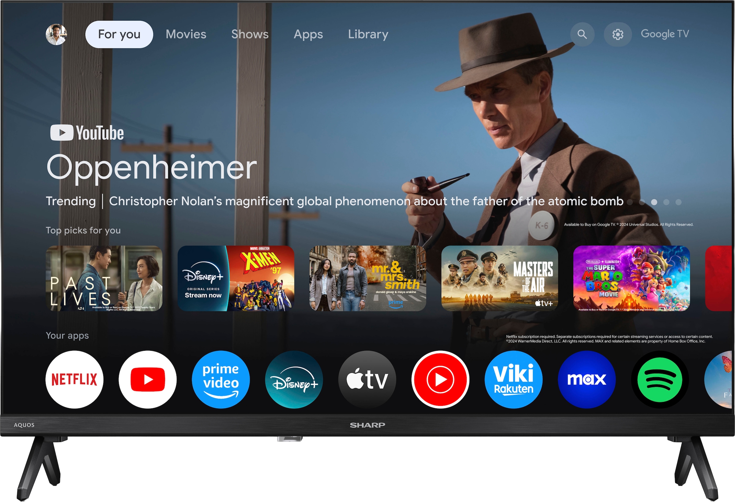 Sharp LED-Fernseher »1T-C24HFx« 60 cm/24 ″ HD ready Smart-TV