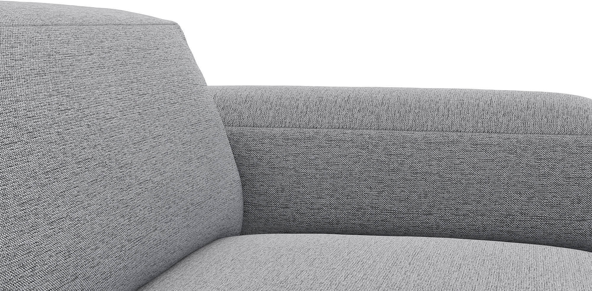FLEXLUX Ecksofa »Lucera Chaislongue rechts oder links, L-Form, bequem«, modern & anschmiegsam, Kaltschaum, Stahl-Wellenunterfederung