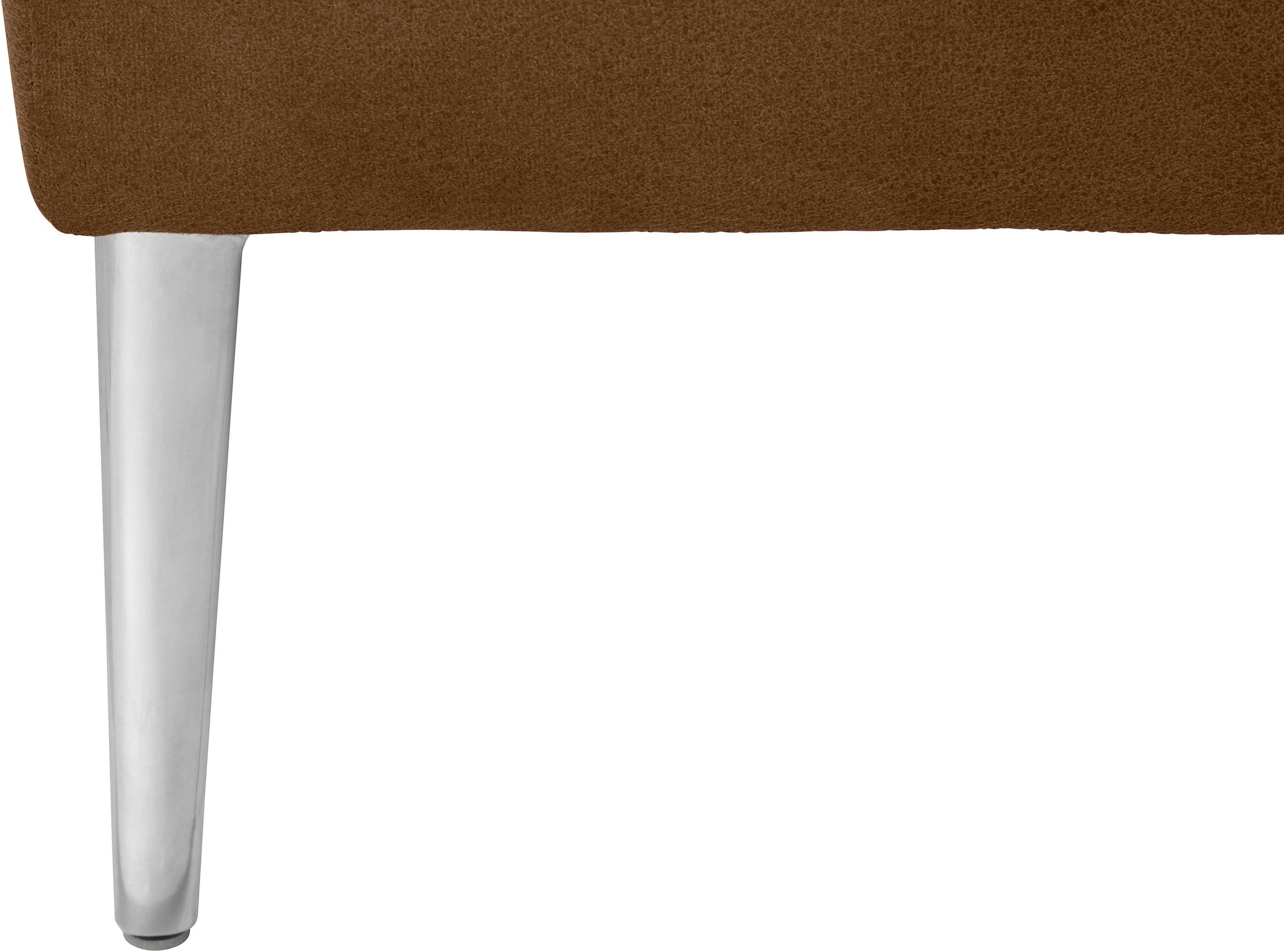 W.SCHILLIG Ecksofa »enjoy&MORE, Designsofa, elegant und bequem, L-Form«, mit Sitztiefenverstellung, Füße Chrom glänzend, Breite 310 cm