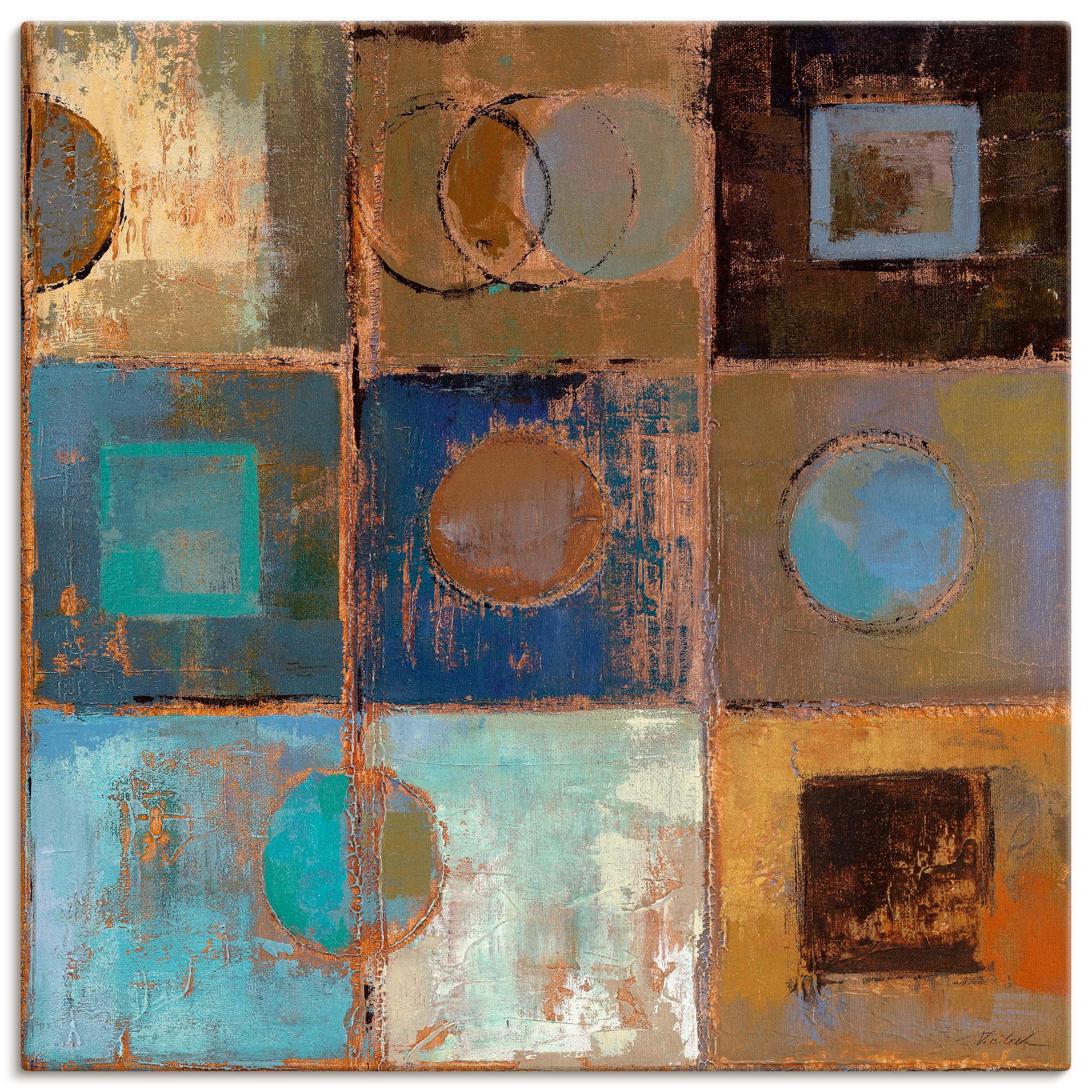 Artland Wandbild »Weg passieren III«, Muster, (1 St.), als Leinwandbild, Po günstig online kaufen