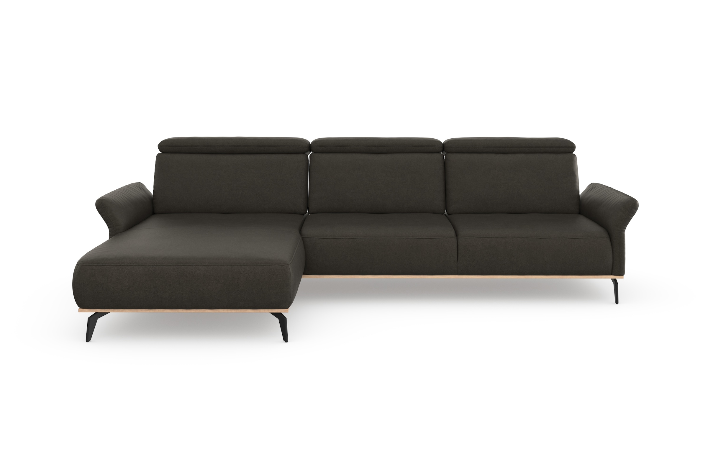 Places of Style Ecksofa »Fjord L-Form«, massiv, wahlweise mit Armlehnfunkti günstig online kaufen