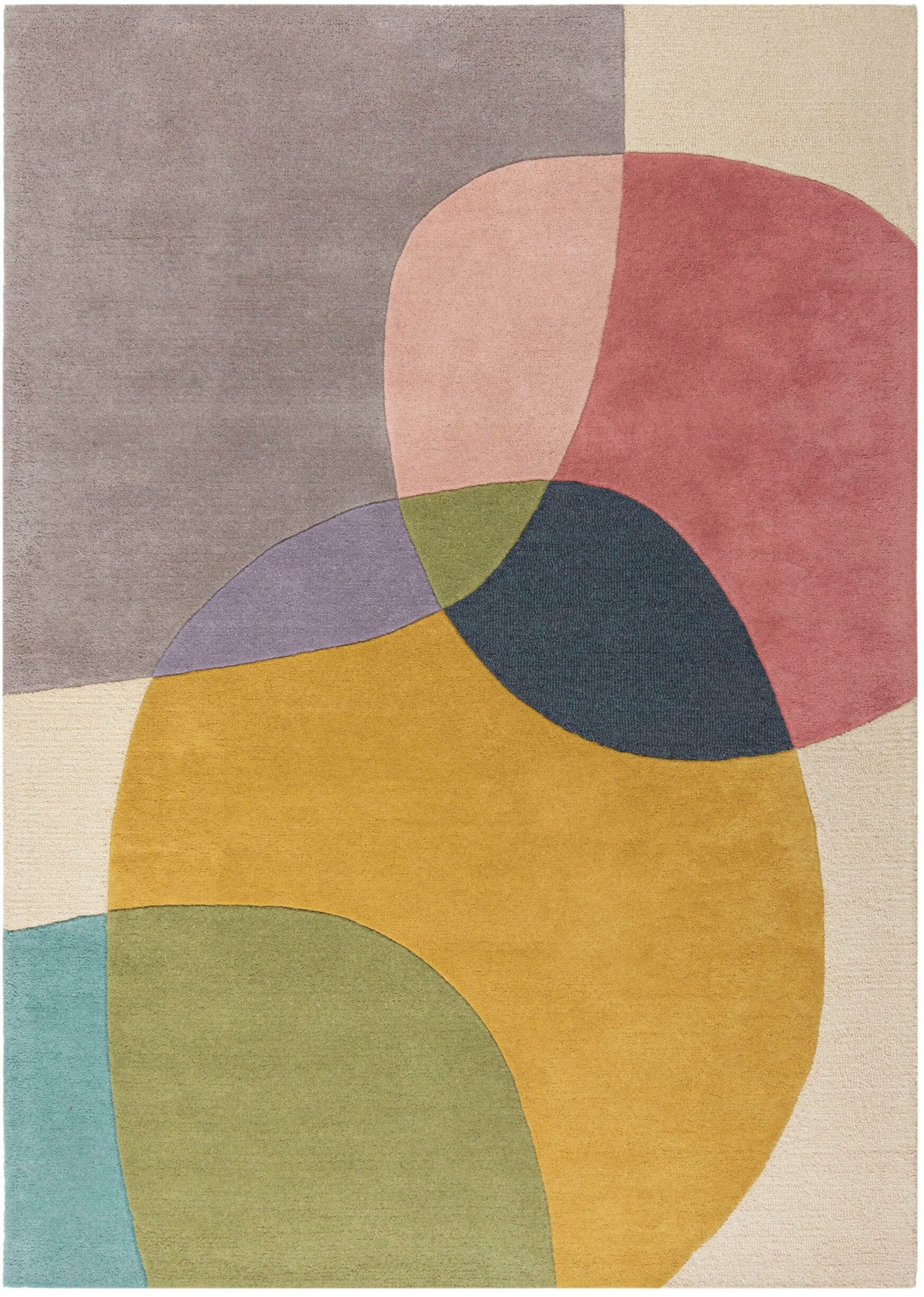 FLAIR RUGS Wollteppich »Glow, gemustert & modern«, rechteckig, 8 mm Höhe, f günstig online kaufen
