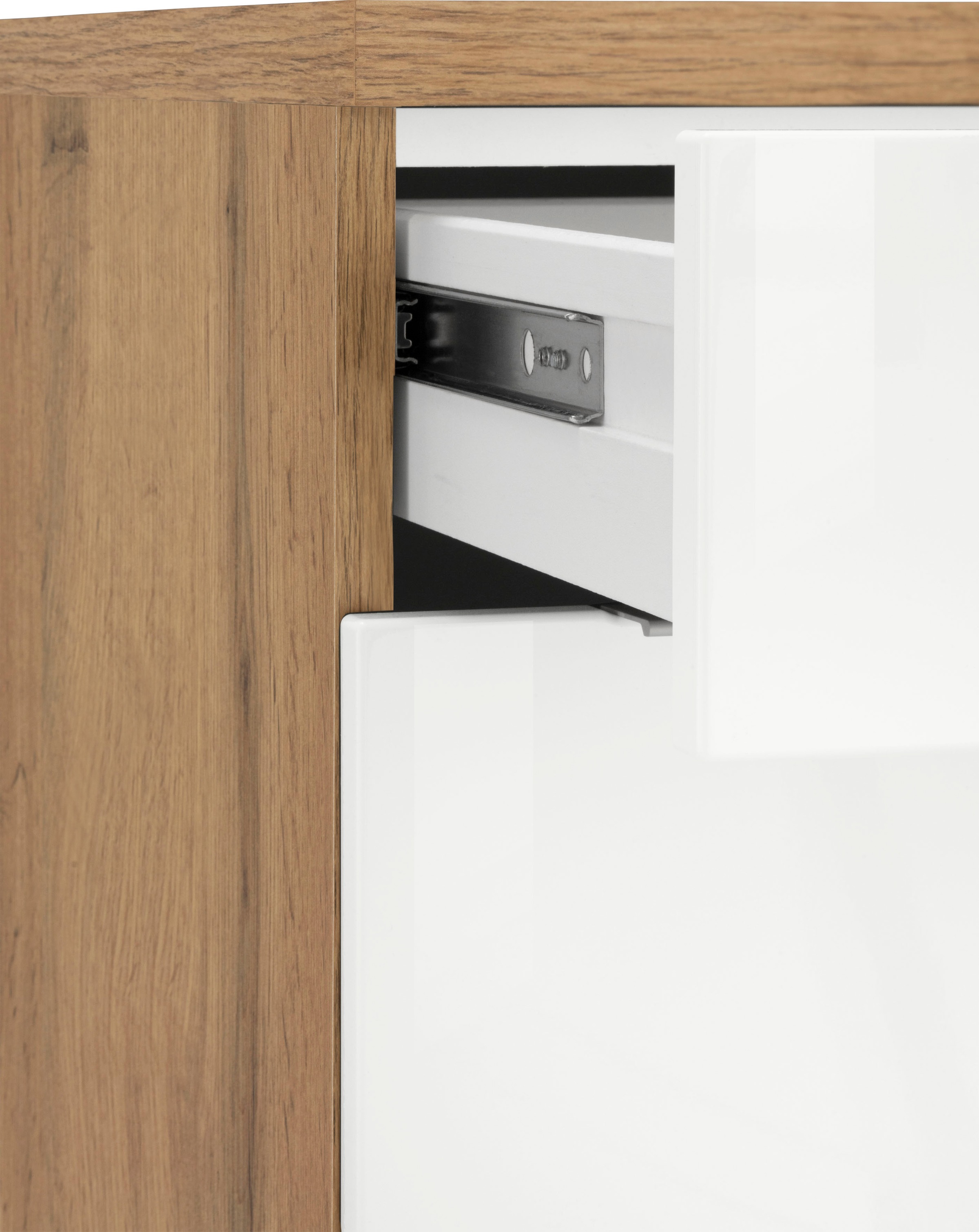 KOCHSTATION Winkelküche »KS-Brindisi«, Stellbreite 220/220 cm, wahlweise mit E-Geräten, mit MDF-Fronten