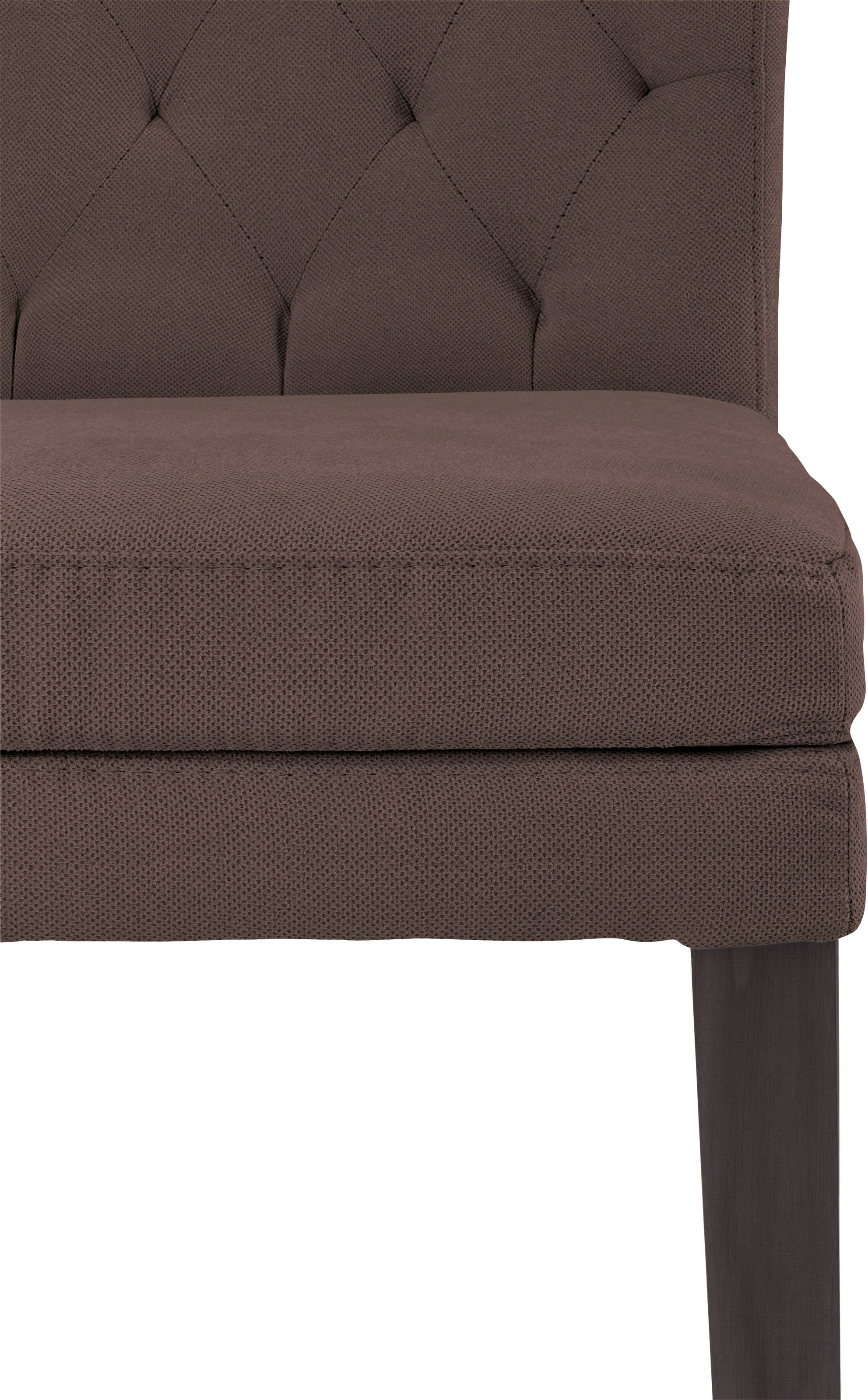 Home affaire 4-Fußstuhl »Colorado«, (Set), 2 St., Luxus-Microfaser, Beine aus Buche, wengefarben lackiert, Im 2er, 4er oder 6er-Set