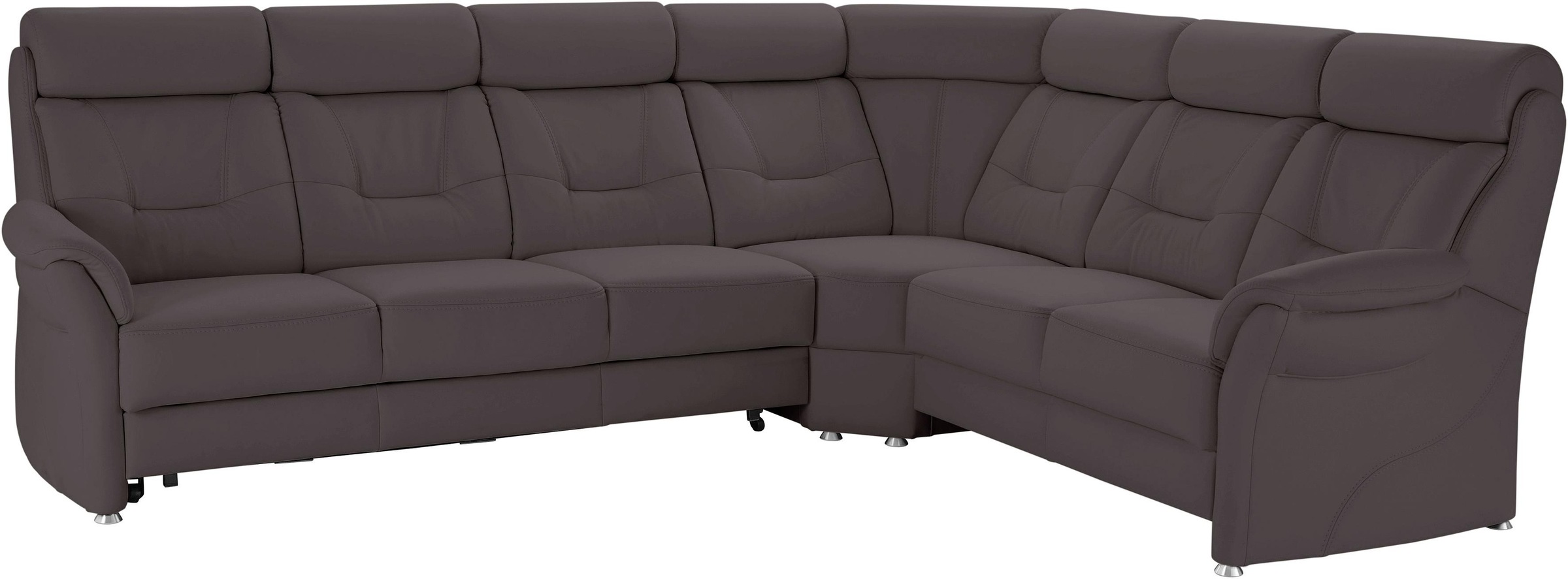 Places of Style Ecksofa »Sardinien L-Form«, mit Kopfteilverstellung, wahlweise mit Bettfunktion