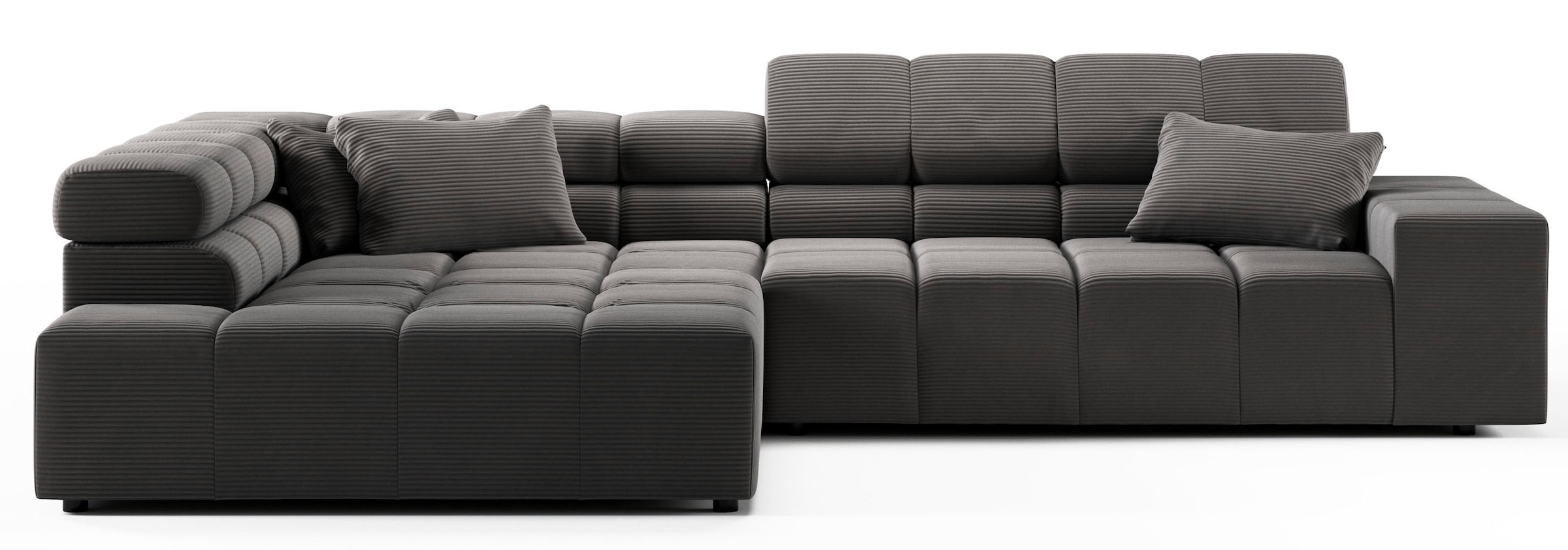 INOSIGN Ecksofa »Ancona incl. Kopfteilverstellung, OTTOs Choice, Breite 319cm, L-Form«, wahlweise motorische Sitztiefenverstellung, auch in Cord + Easy Care
