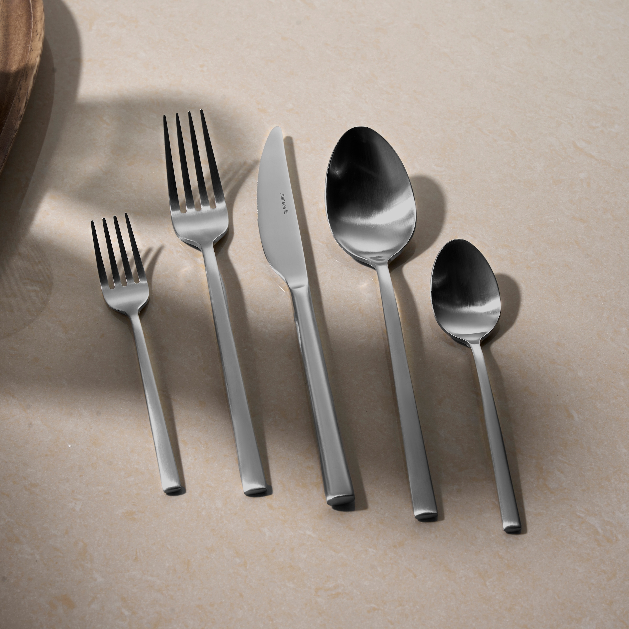 Hanseatic Besteck-Set »SMART, in matter Optik«, (Set, 60 tlg.), leichtes und minimalistisches Design
