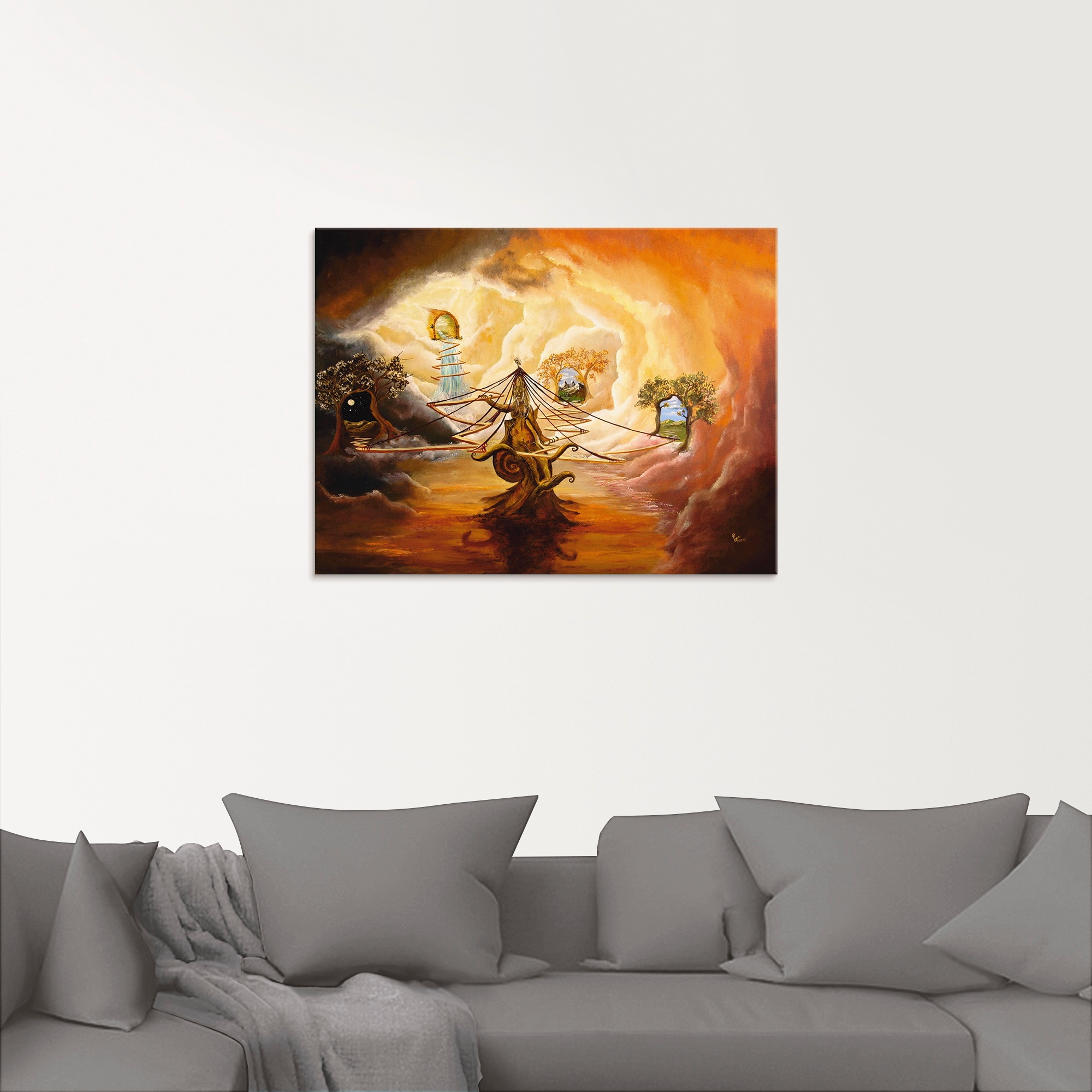 Artland Glasbild »Vernebelte Wege«, Landschaften, (1 St.), in verschiedenen Größen