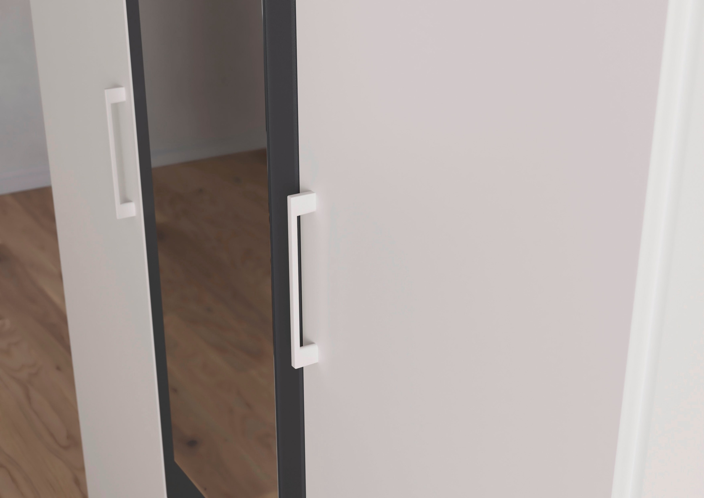 rauch Drehtürenschrank »Kleiderschrank Schrank Garderobe KREFELD optional mit Spiegel«, mit 3 Griff-Varianten, inkl. praktischen Schubladen MADE IN GERMANY