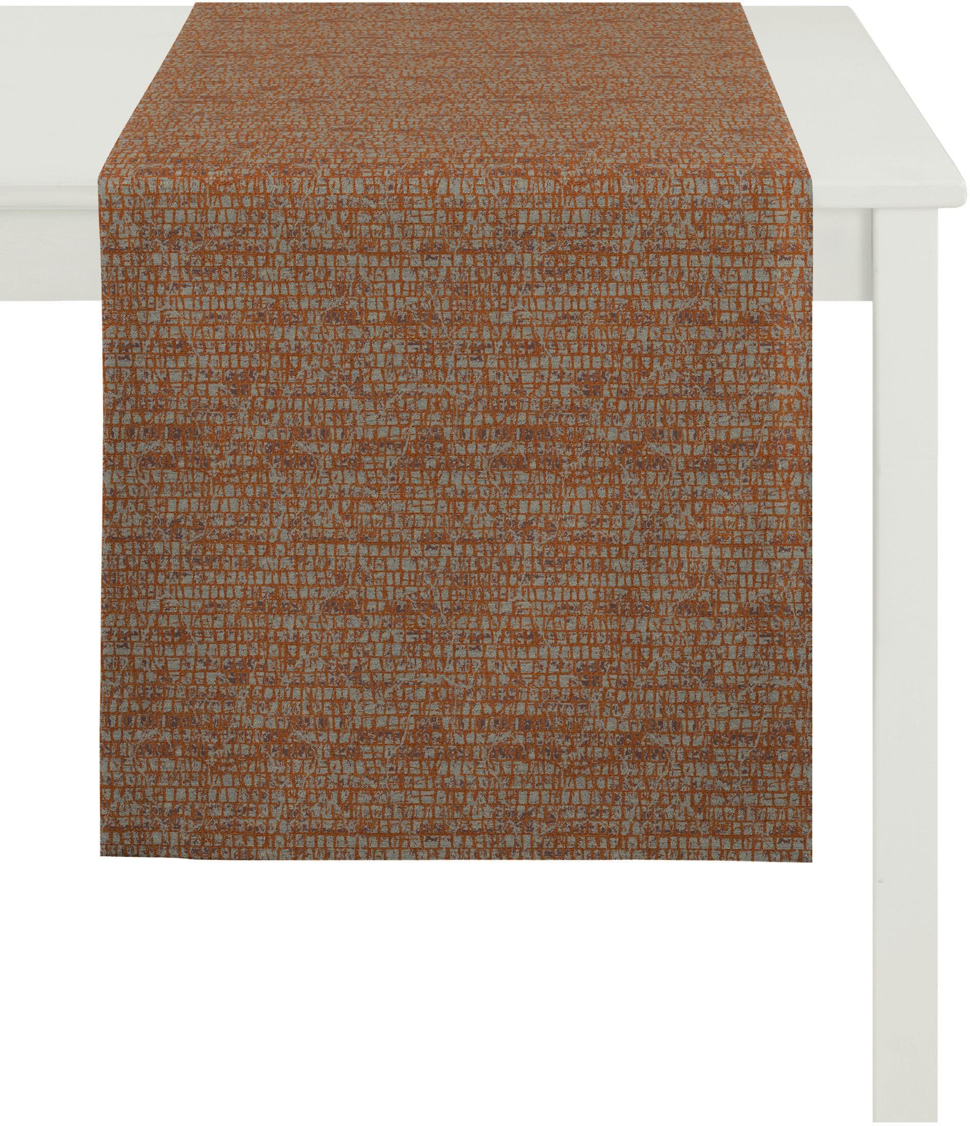 APELT Tischläufer »1103 Loft Style, Jacquard« braun/taupe Obermaterial: 80% Polyester, 20% Viskose B/L: 48 cm x 140 cm