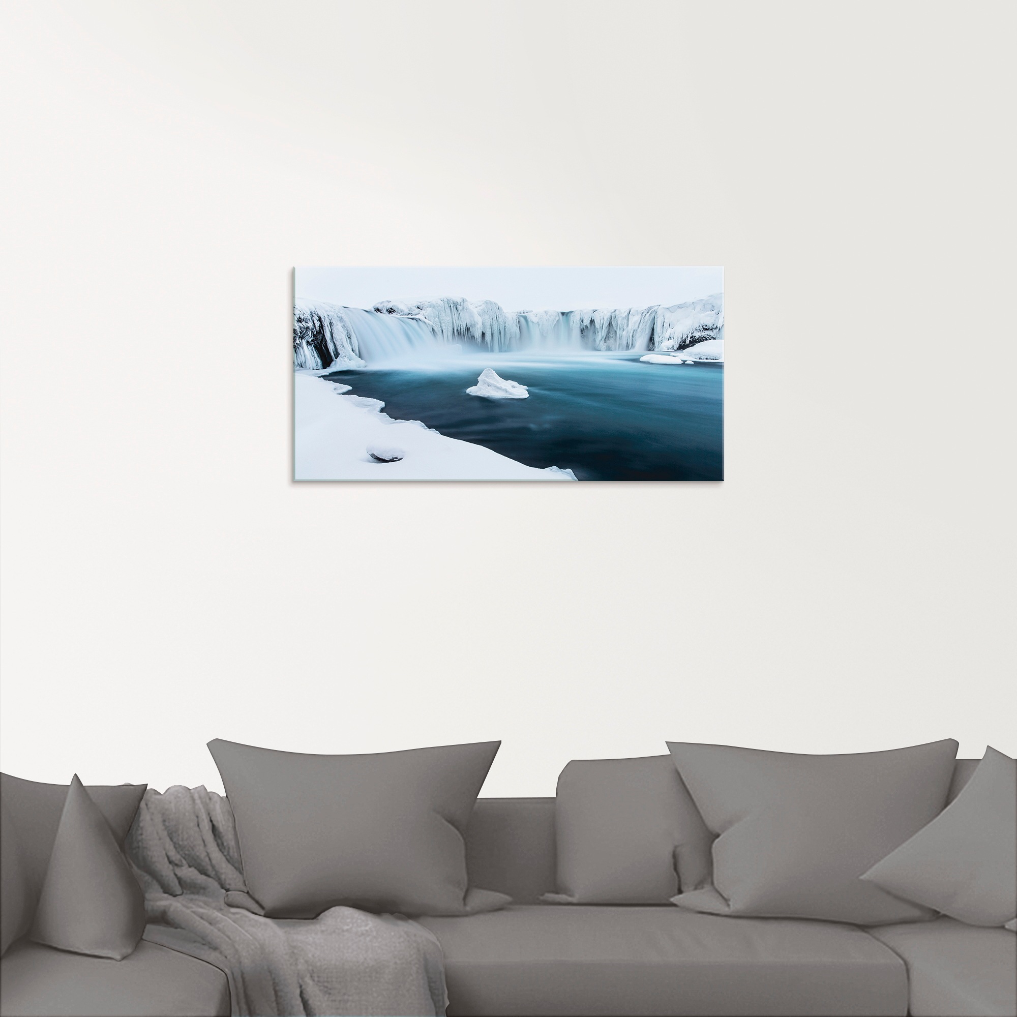 Artland Glasbild »Godafoss«, Gewässer, (1 St.), in verschiedenen Größen