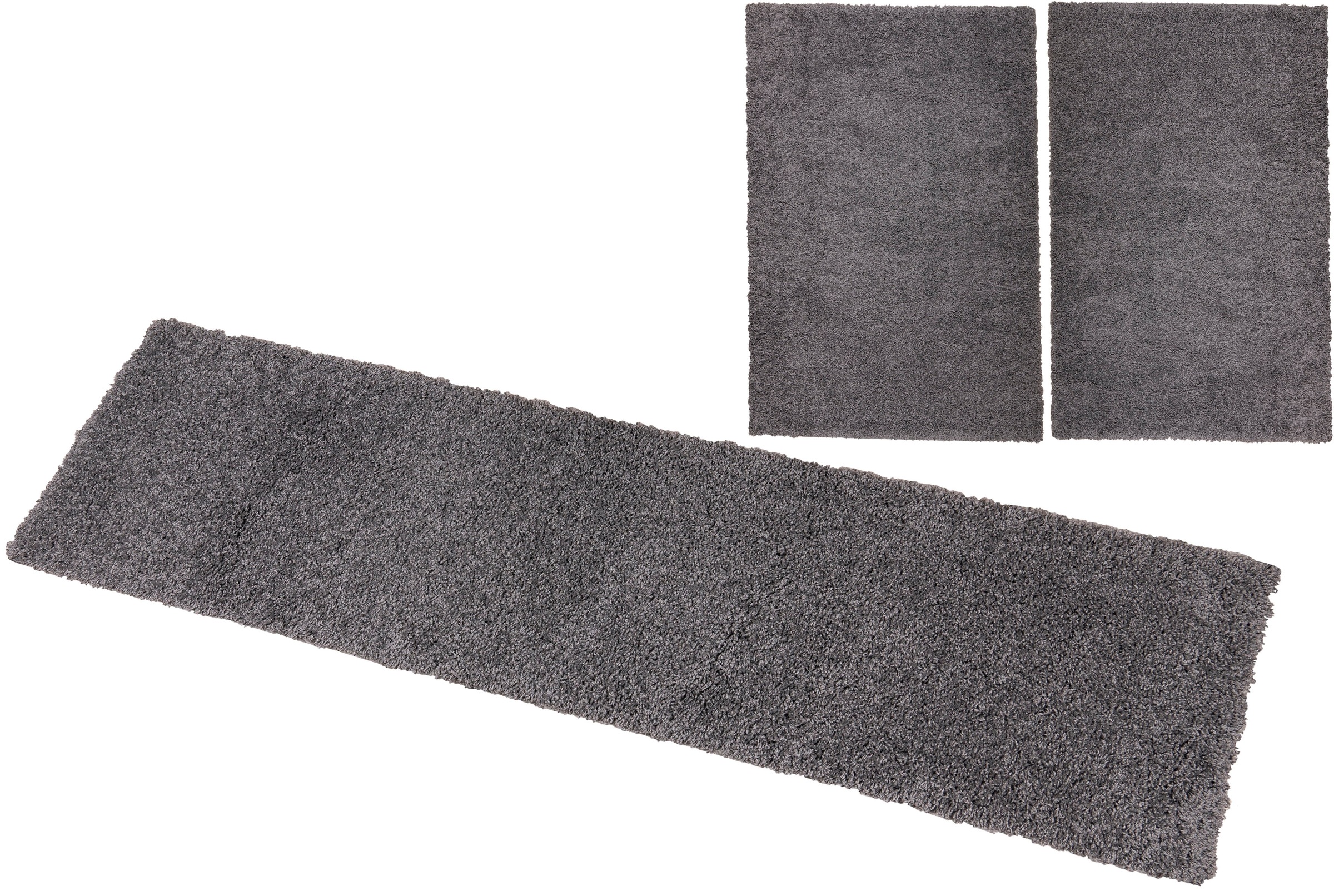 Bruno Banani Bettumrandung »Shaggy Soft« Höhe 30 mm 3 Stk. tlg. gewebt, Uni günstig online kaufen