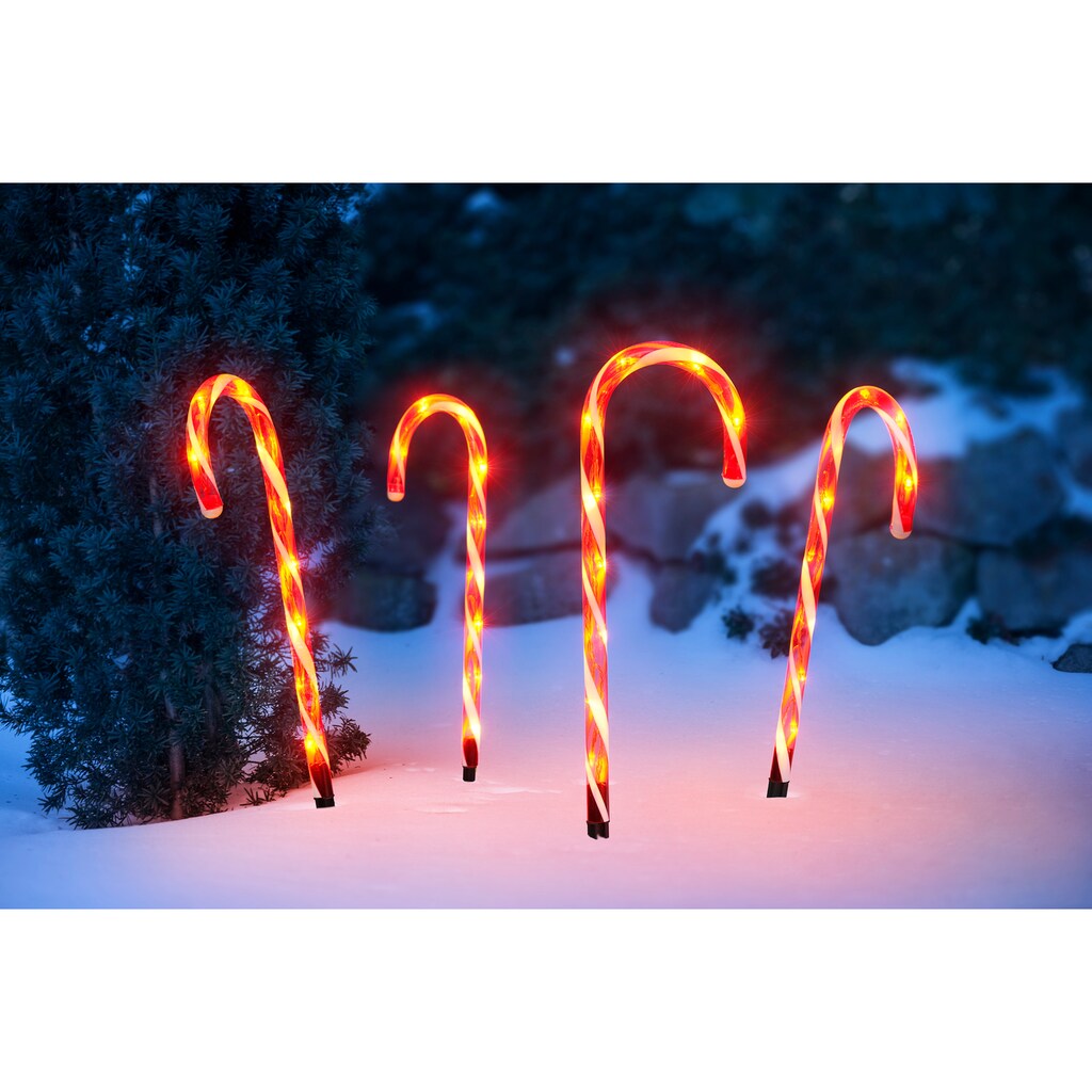 IC Winterworld LED Gartenleuchte »Weihnachtsdeko rot«