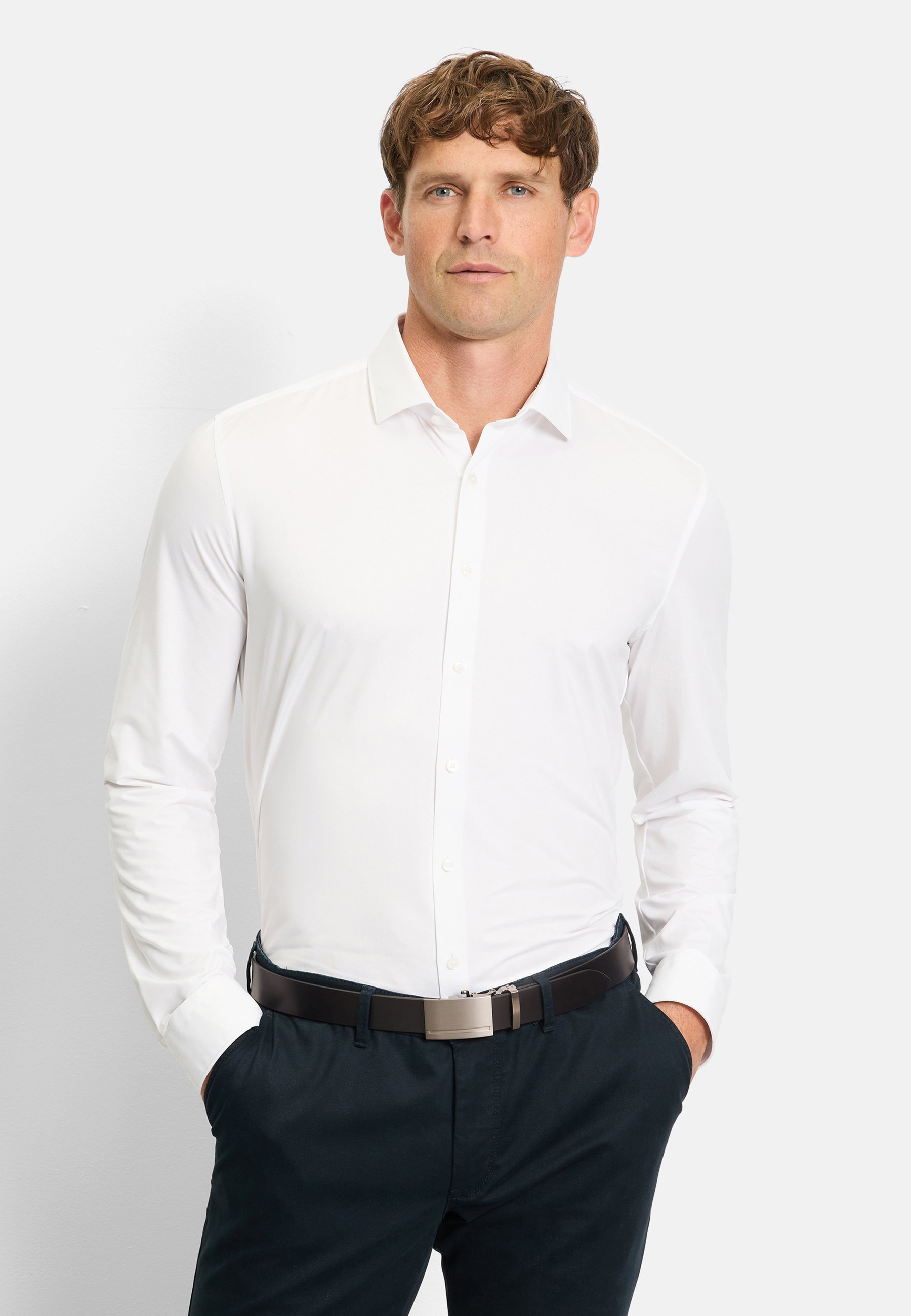 OLYMP Businesshemd »OLYMP No. Six 24/Seven, super slim, Modern Kent«