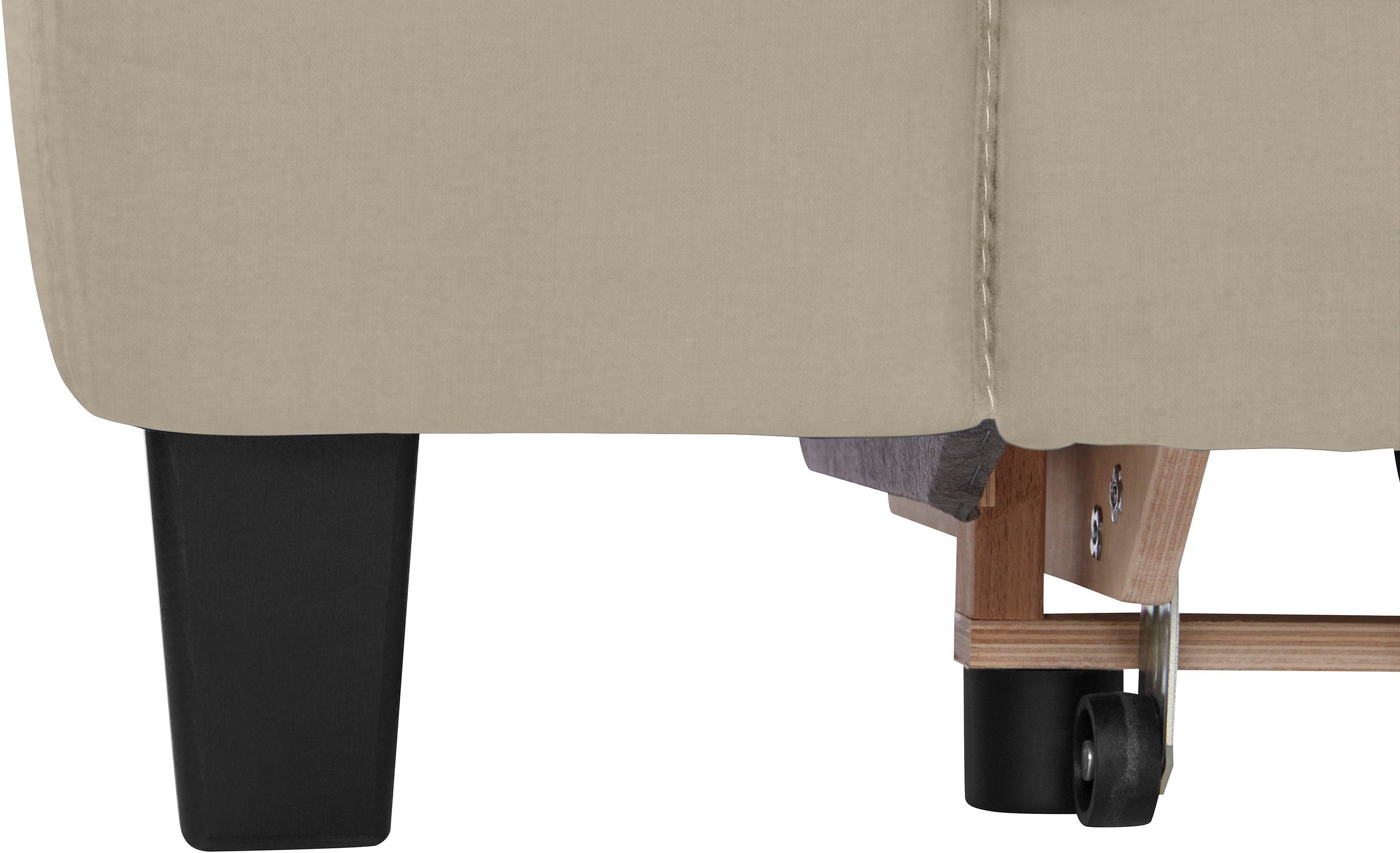 COTTA Polstergarnitur »Morven L-Form«, (Set), Set bestehend aus: Ecksofa mit Kopfteilverstellung & Hocker