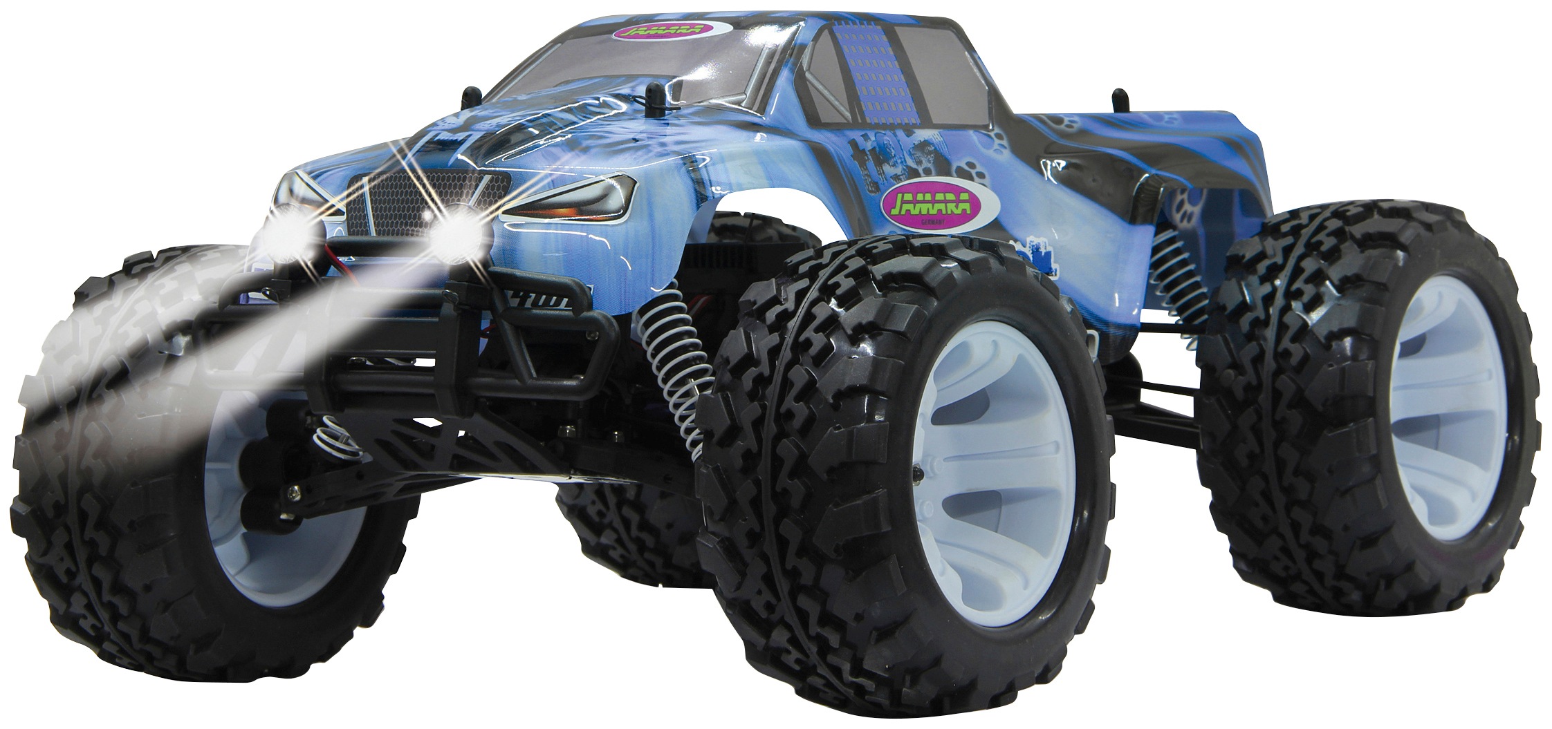 Jamara RC-Monstertruck »Tiger Ice Monstertruck 4WD«, 1:10, 2,4 GHz, mit LED