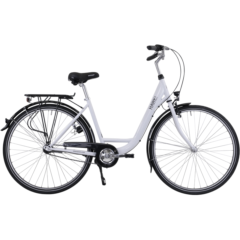 HAWK BIKES Cityrad »City Wave Premium White« 3 Gang Shimano Nexus Schaltwerk für Damen und Herren weiß