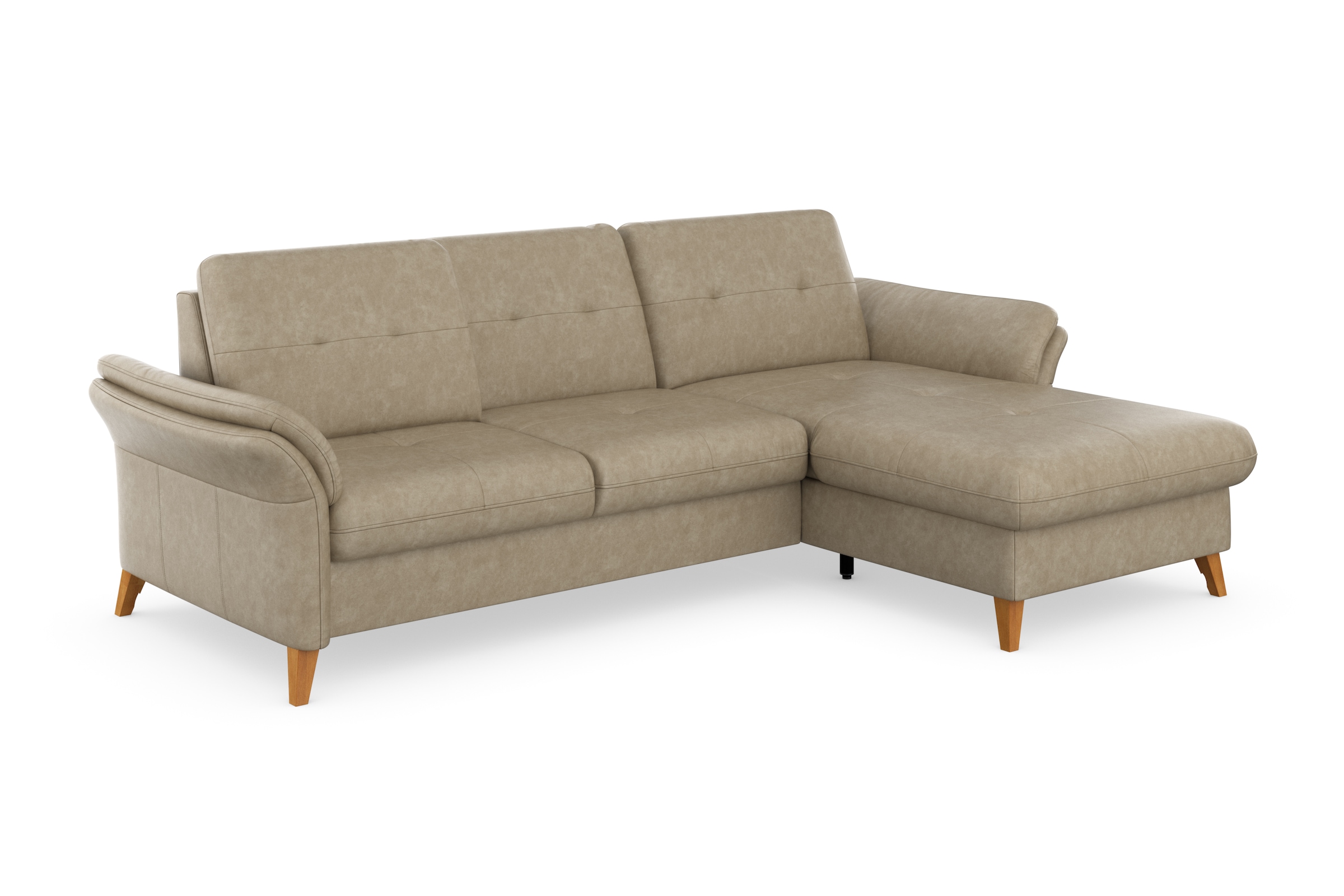sit&more Ecksofa »Göteborg«, Sitztiefenverstellung und Federkern, wahlweise mit Bettfunktion