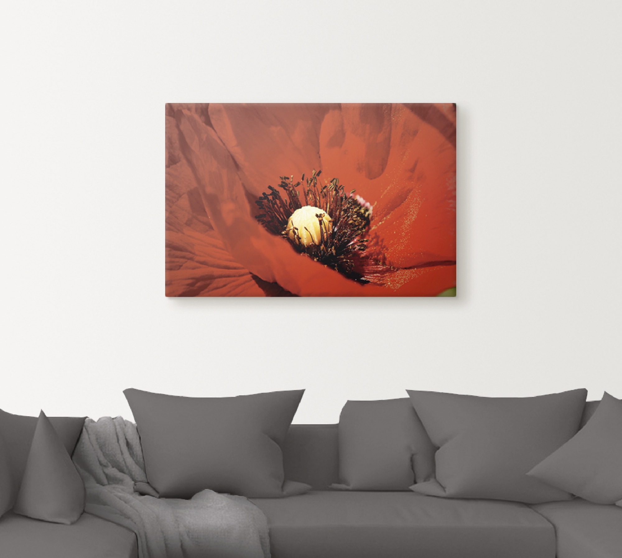 Artland Wandbild »Roter Mohn«, Blumen, (1 St.), als Alubild, Leinwandbild, Wandaufkleber oder Poster in versch. Größen