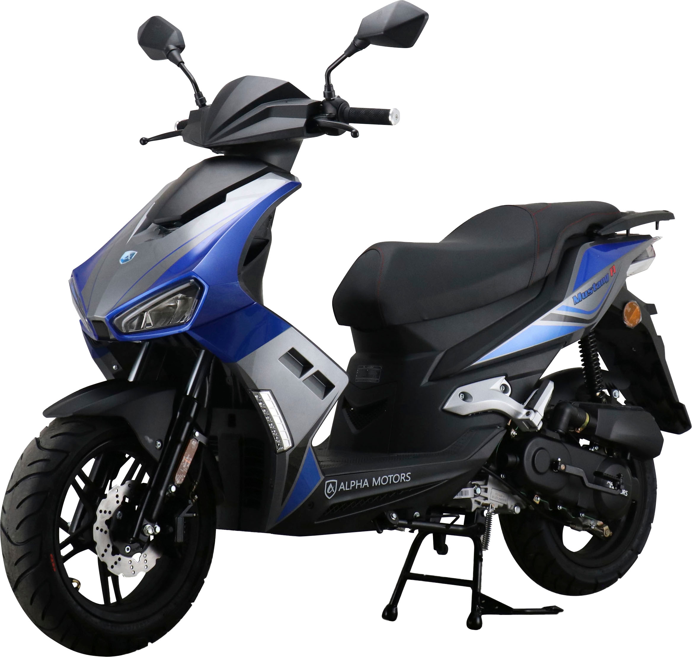 Alpha Motors Motorroller »Mustang FI«, 50 cm³, 25 km/h, Euro 5, 2,72 PS, mit USB-Anschluss und Lenkerschloss, sportliches Design