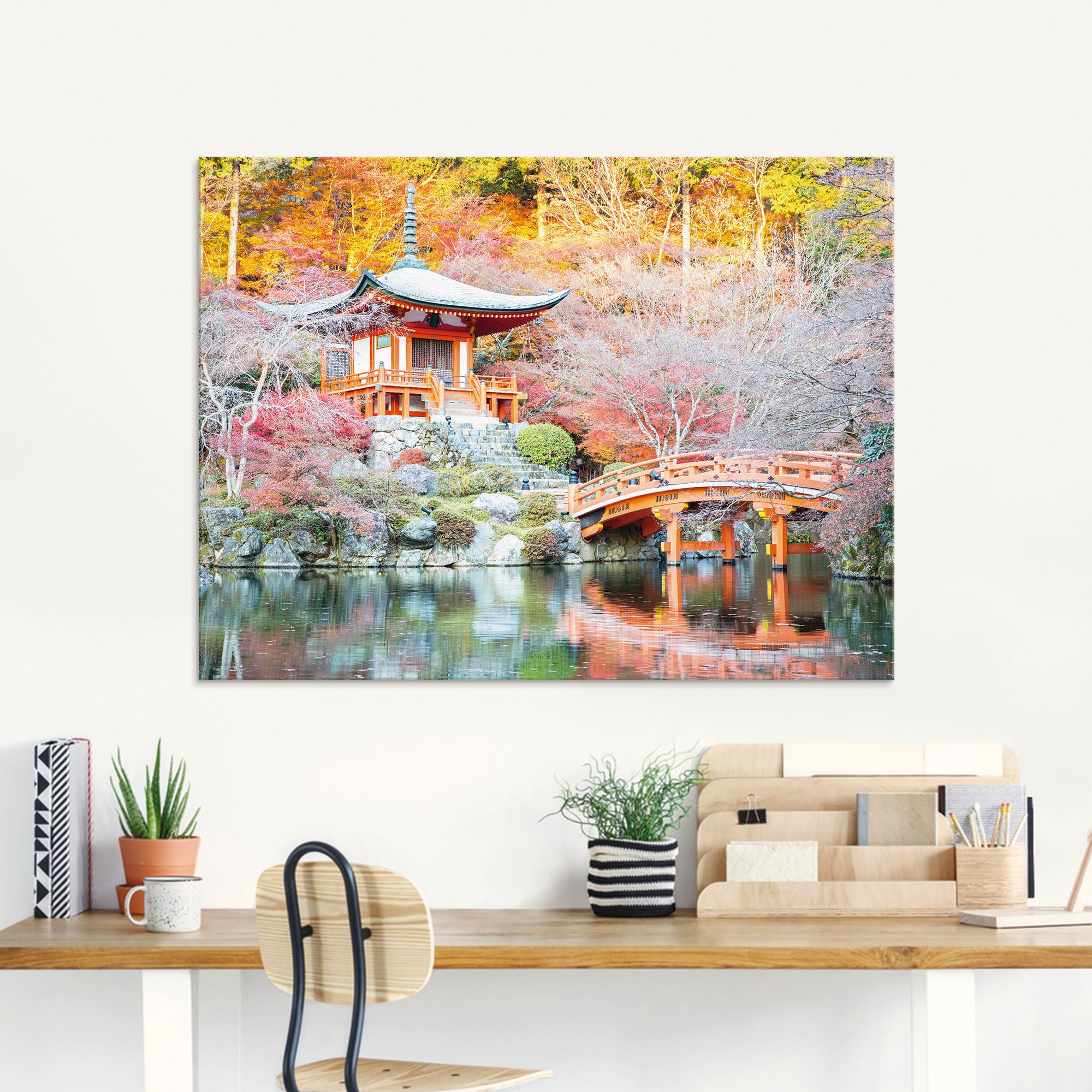 Artland Glasbild »Shingo Buddhistischer Tempel«, Gebäude, (1 St.), in verschiedenen Größen