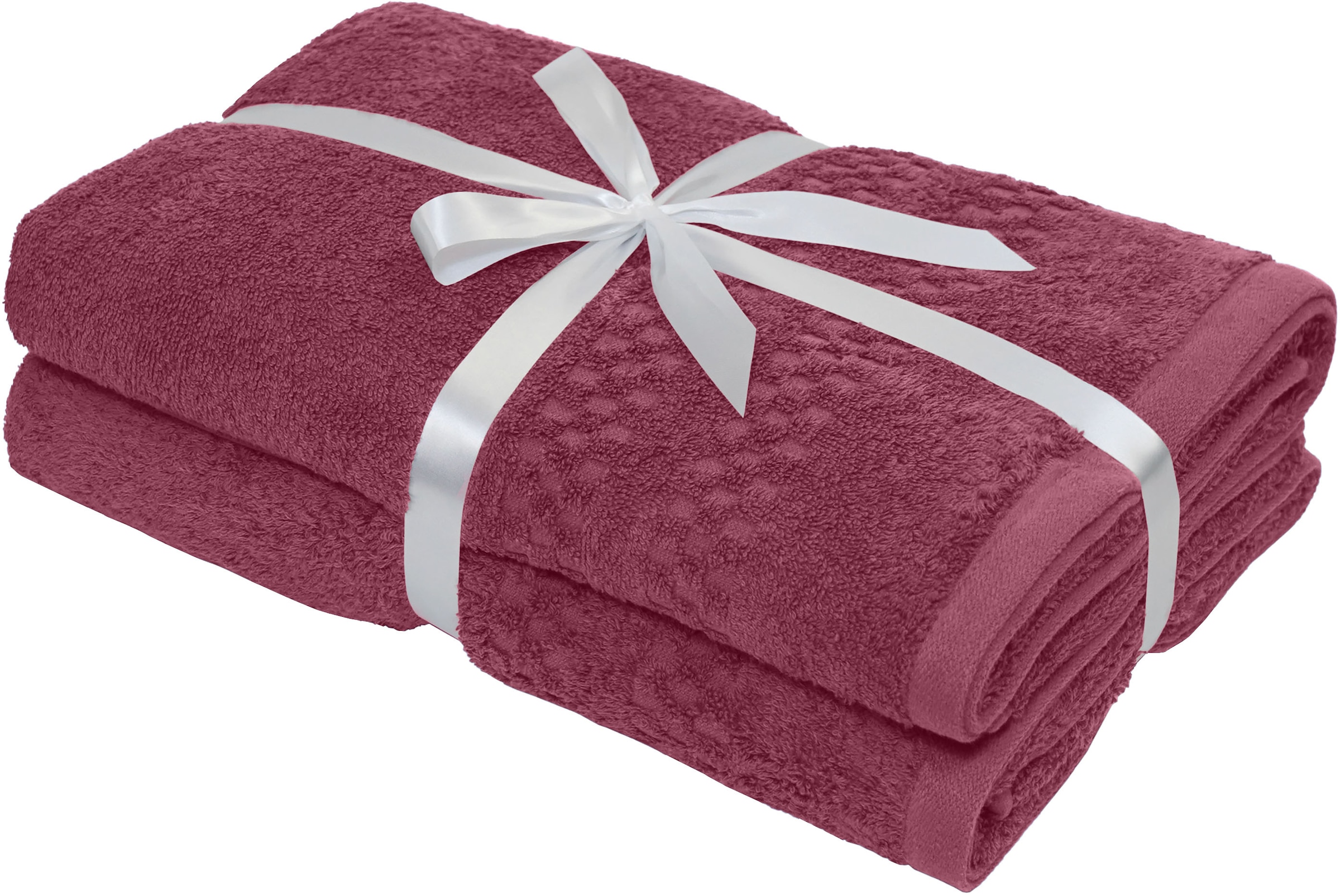 OTTO home Duschtücher »Regona, Duschtücher 70x140cm, flauschig und weich, 500 gr/m²« Premium Handtücher mit Bordüre, Set, 100% Baumwolle, 5 Jahre Garantie