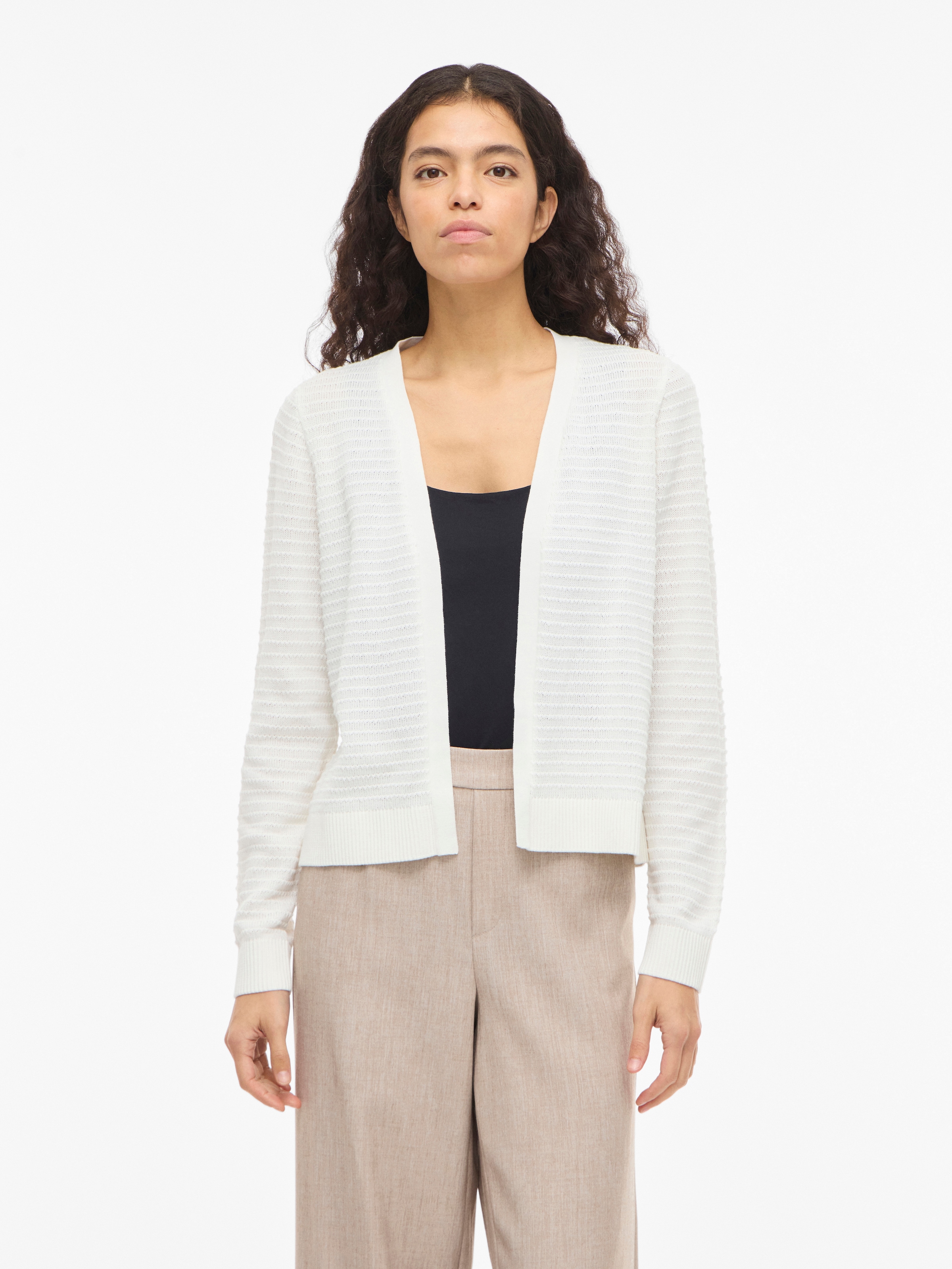 Vila Strickjacke »VILOLLO SHORT L/S KNIT CARDIGAN - NOOS«