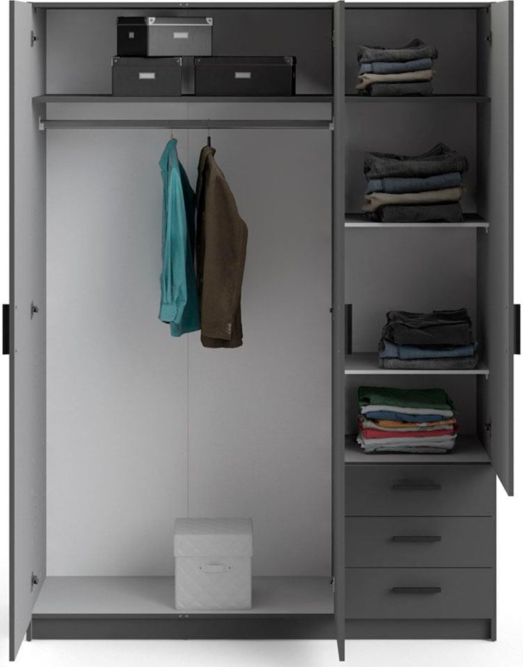 INOSIGN Kleiderschrank »Sprint Drehtürenschrank, Aufbewahrung Kasten Schrank Stauraum«, Breite 98,5/147 oder 195,5 cm, je mit Einlegeböden und Kleiderstange