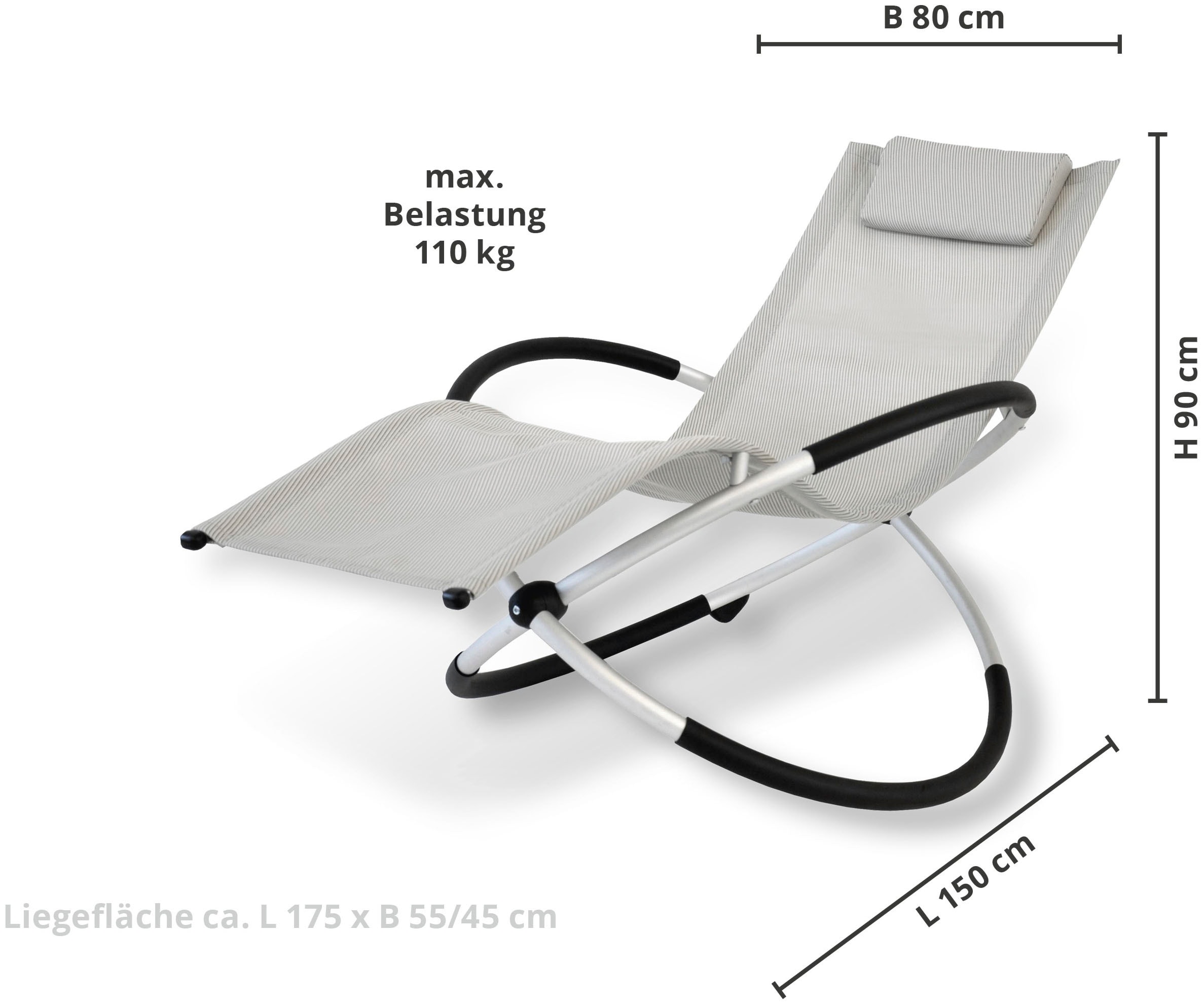 Leco Schaukelstuhl »DAS ORIGINAL«, Polyester, klappbar