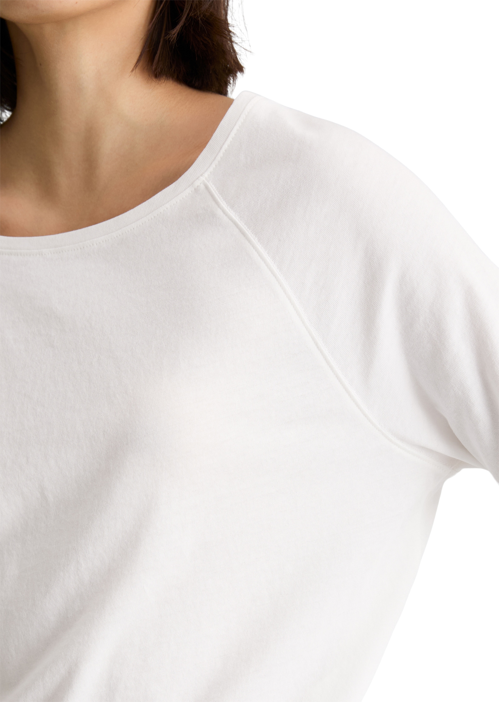 Marc O'Polo DENIM Longsleeve relaxed fit mit Raglan-Ärmeln, U-Boot-Ausschnitt