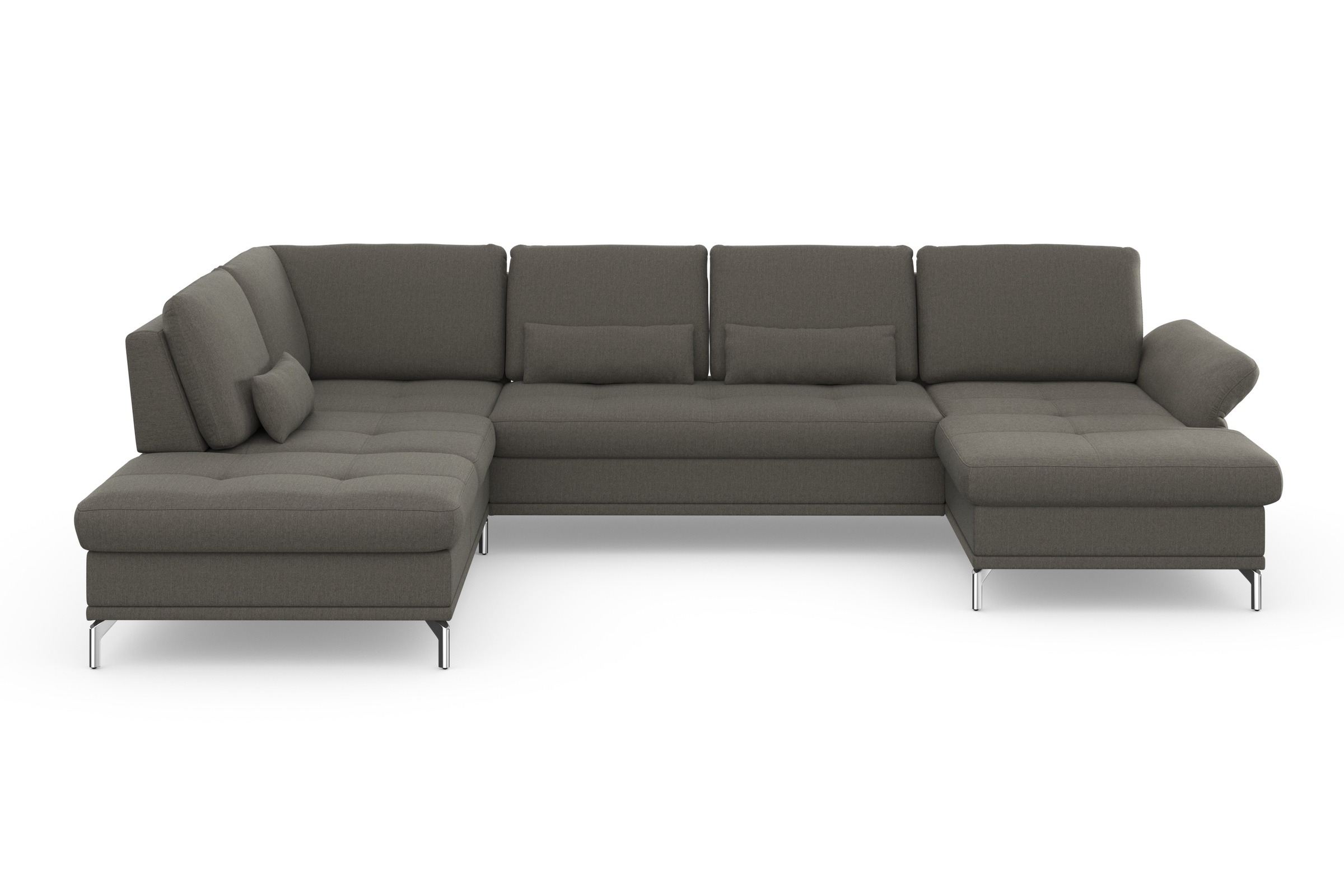 Home affaire Wohnlandschaft »Palm Beach U-Form« Federkern, mit Sitztiefenve günstig online kaufen