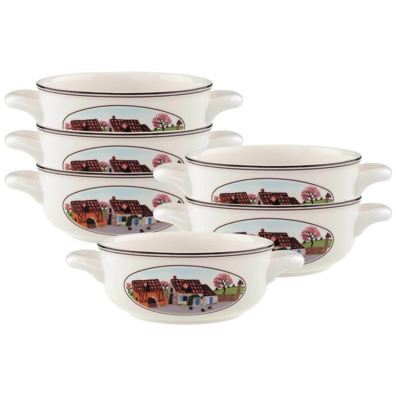 Villeroy & Boch Tasse »Suppentassen Design Naif 450 ml 6er Set bunt« günstig online kaufen
