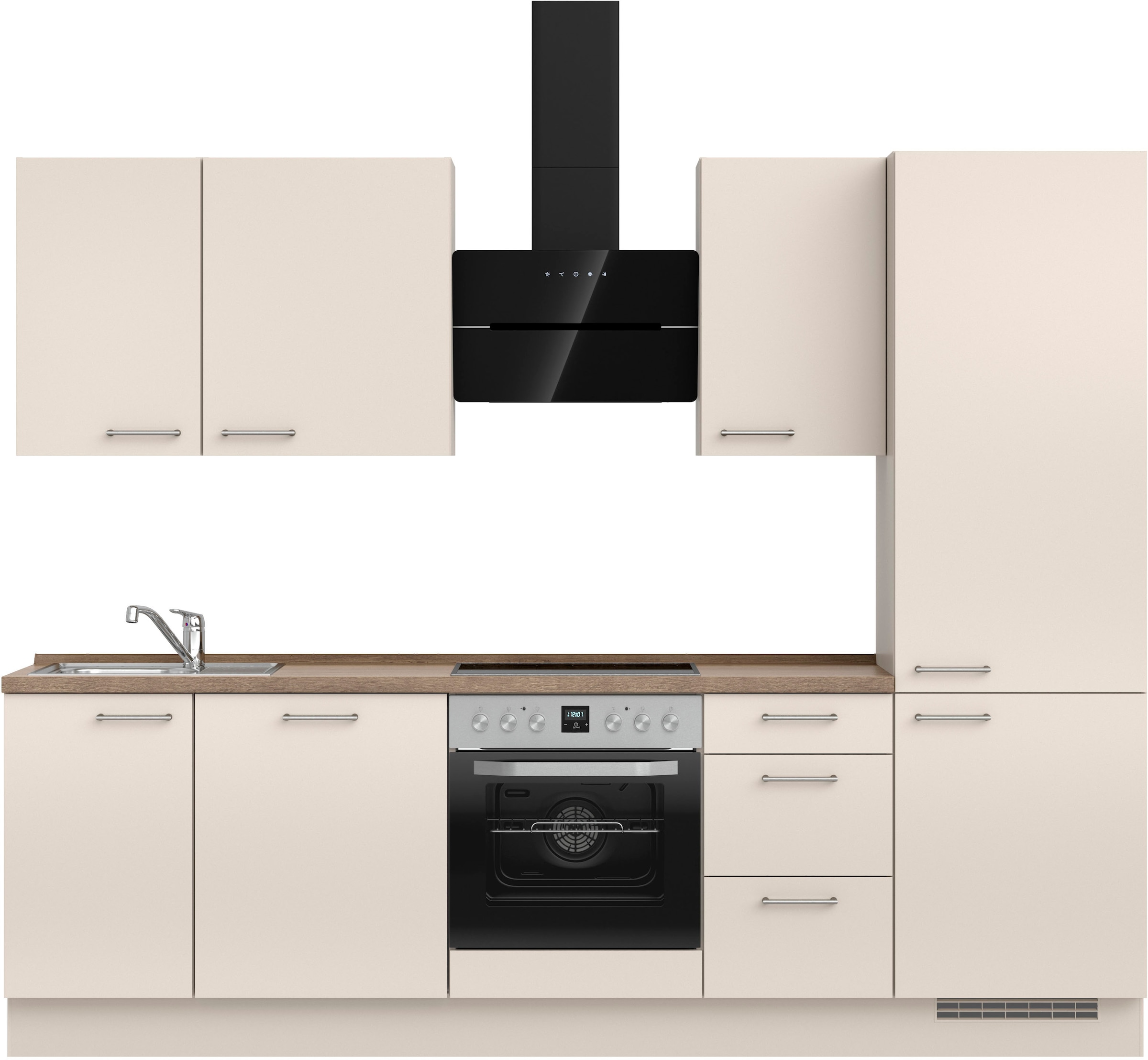 nobilia® Küchenzeile »"Laser II"«, vormontiert, Ausrichtung wählbar, Breite günstig online kaufen