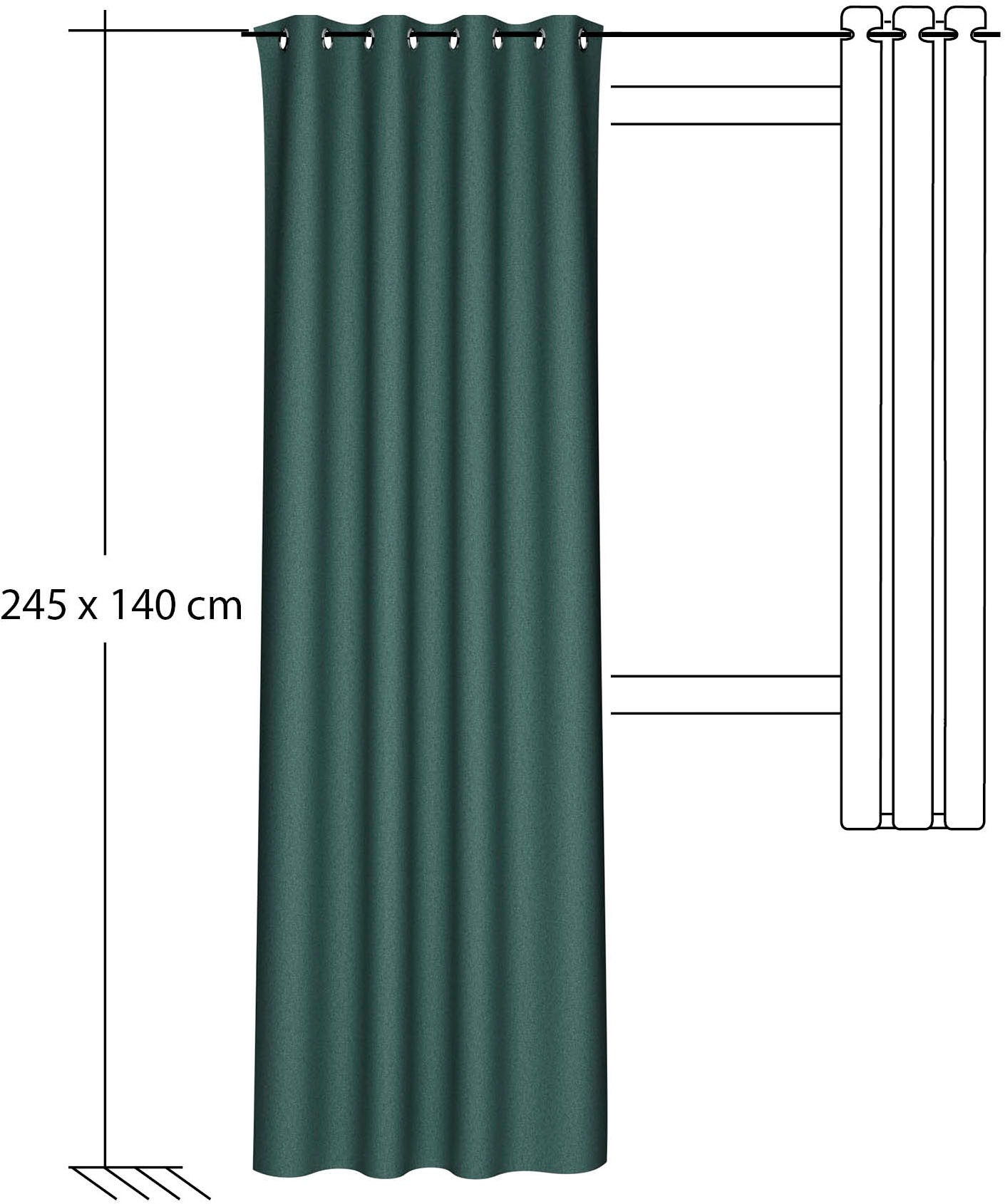 HOMING Vorhang »Bahamas« Ösen 1 Stk. tlg. Fertigschal