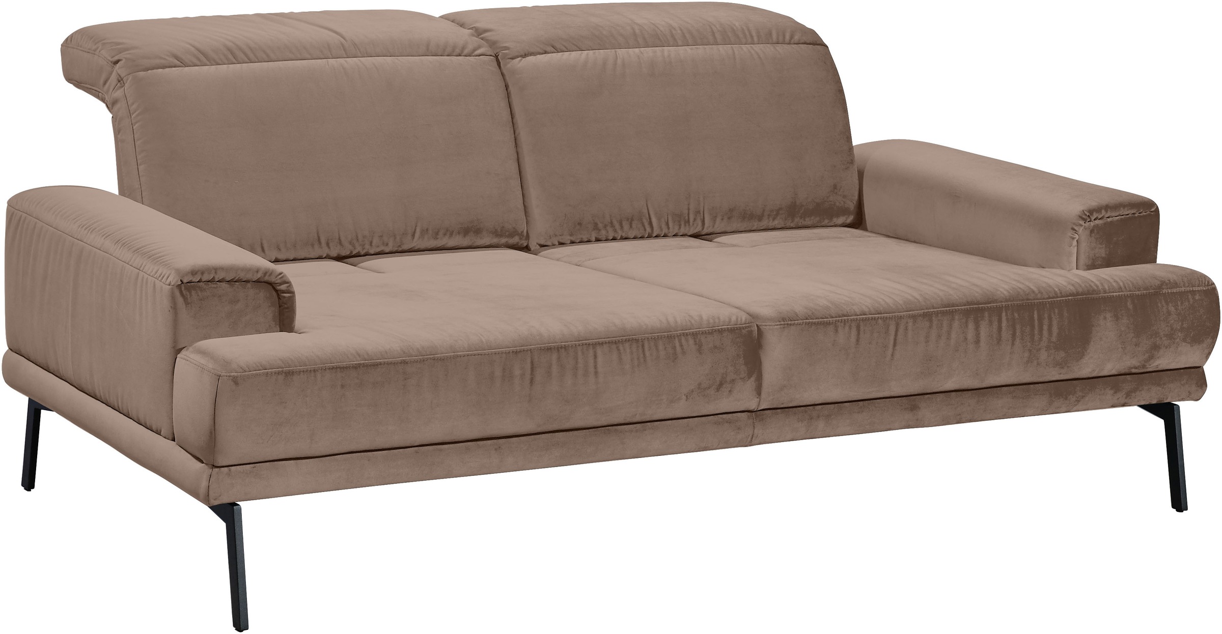 Musterring 2-Sitzer »MR 4580«, inkl. Kopf- und Sitztiefenverstellung, Fuß schwarz, B198 x T103 cm