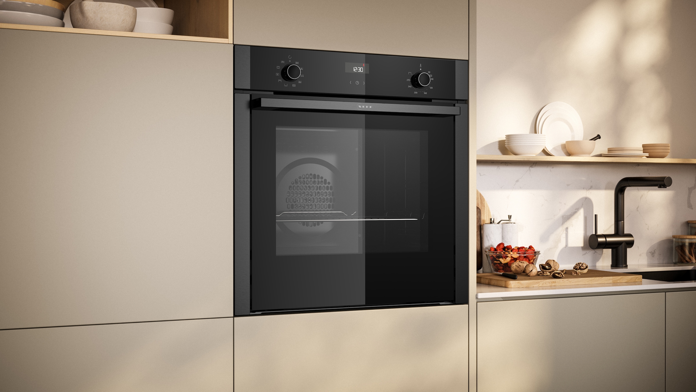 NEFF Einbaubackofen N 50 »B3ACE2AG3«, mit Teleskopauszug nachrüstbar, EasyClean®