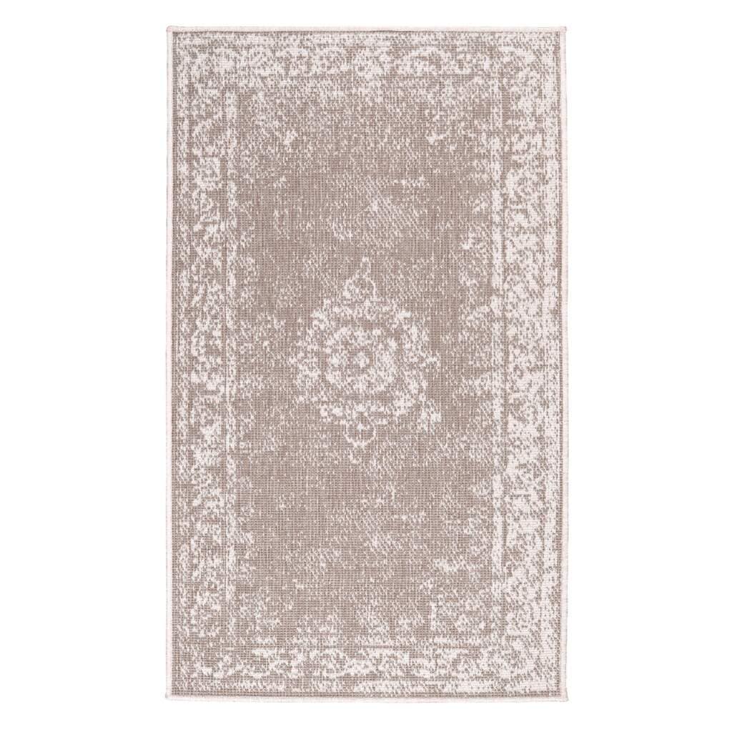 Carpet City Outdoorteppich »DUO RUG 5577«, rechteckig, 5 mm Höhe, Wendeteppich Wetterfest In- & Outdoor, Balkon, Terrasse, Wohnzimmer