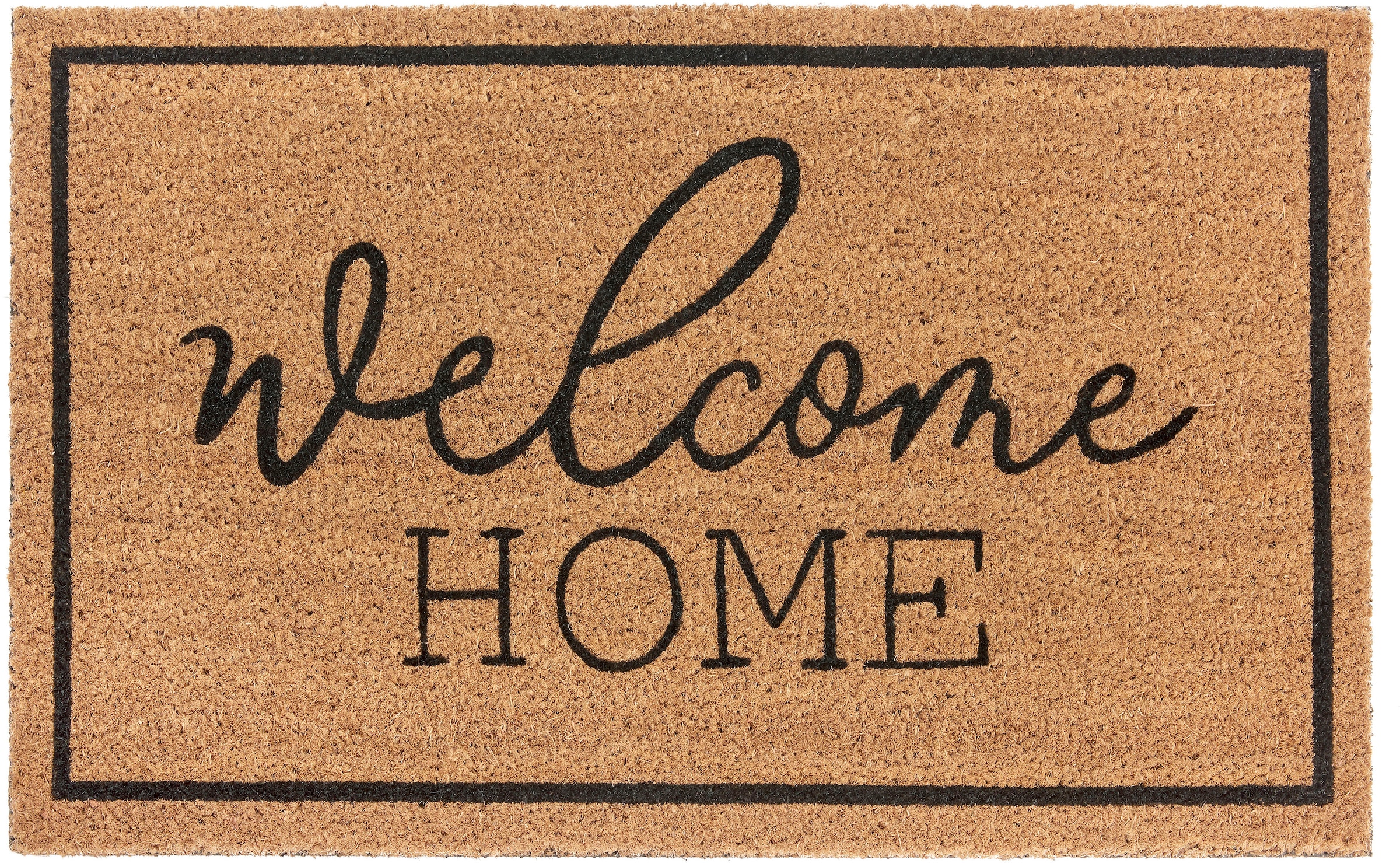 HANSE Home Fußmatte »Mix Mats Kokos Welcome Home«, rechteckig, 15 mm Höhe, günstig online kaufen