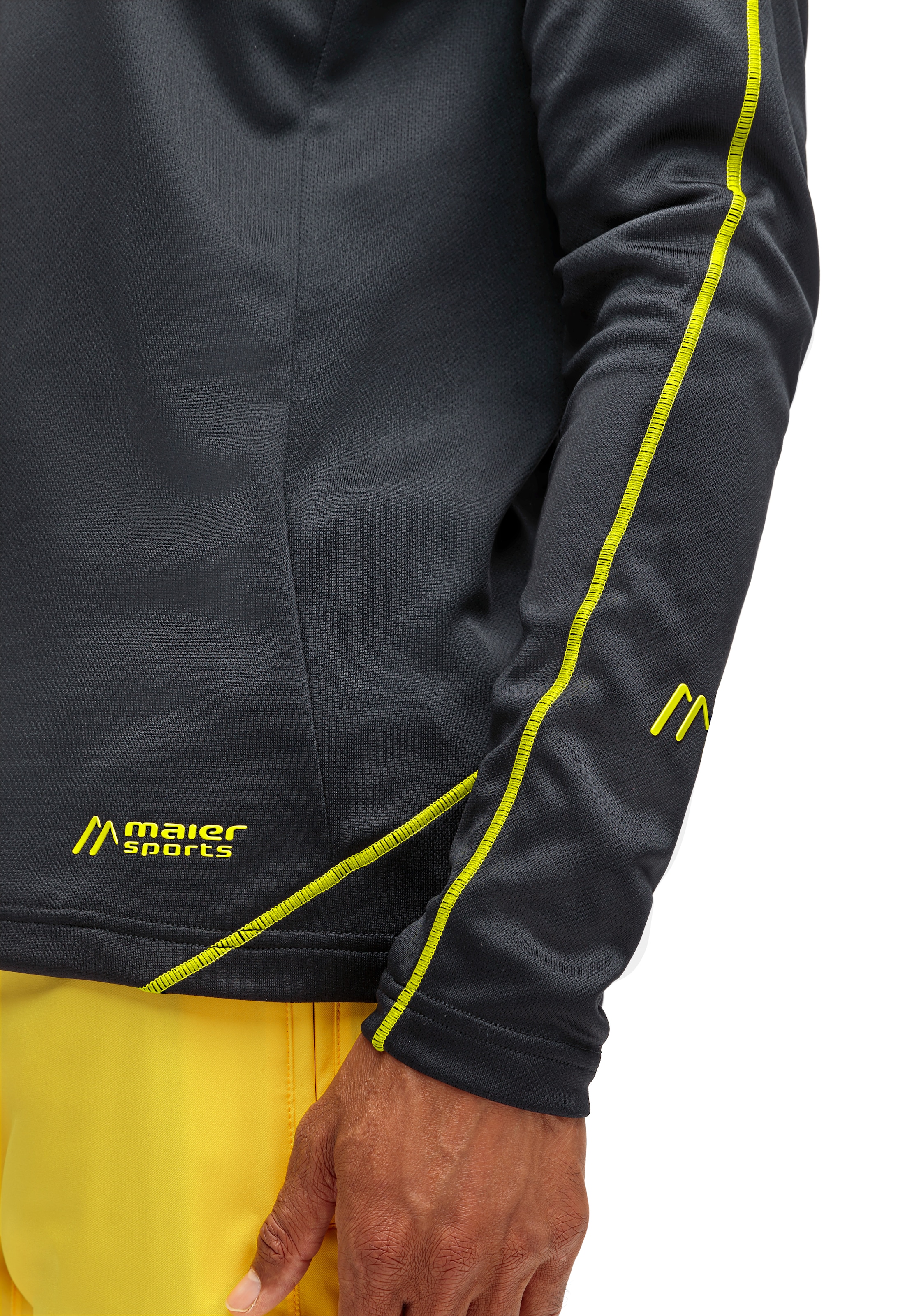 Maier Sports Funktionsshirt »Roger«, funktionaler Herren Midlayer für Outdoor Touren und Ausflüge