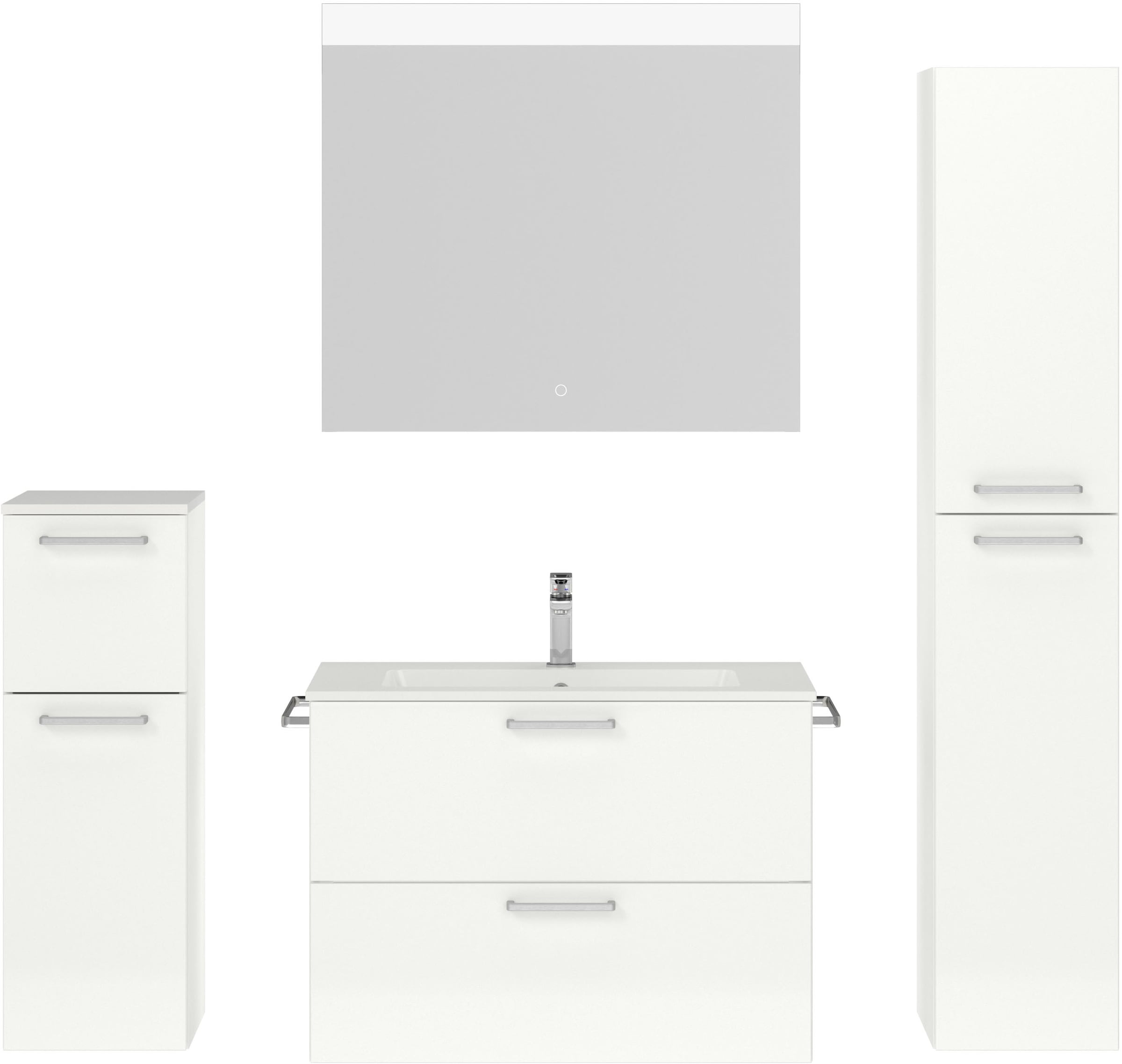 nobilia® Badmöbel-Set »Tolvina« vormontiert, mit Soft-Close, 4 Stk. tlg. Ho günstig online kaufen