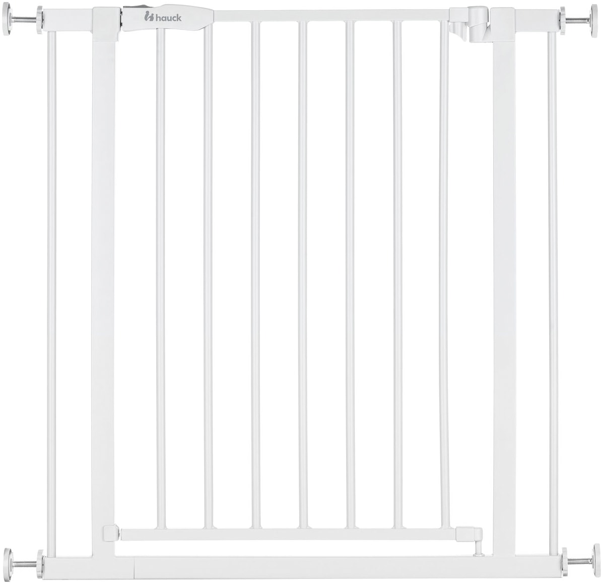 Hauck Türschutzgitter »Open N Stop 2, White«, auch als Treppenschutzgitter verwendbar; 75-80 cm, erweiterbar