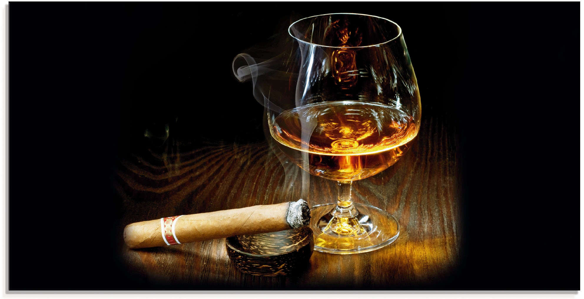 Artland Glasbild »Zigarre und Cognac« Zigarren 1 Stk. tlg. in verschiedenen günstig online kaufen