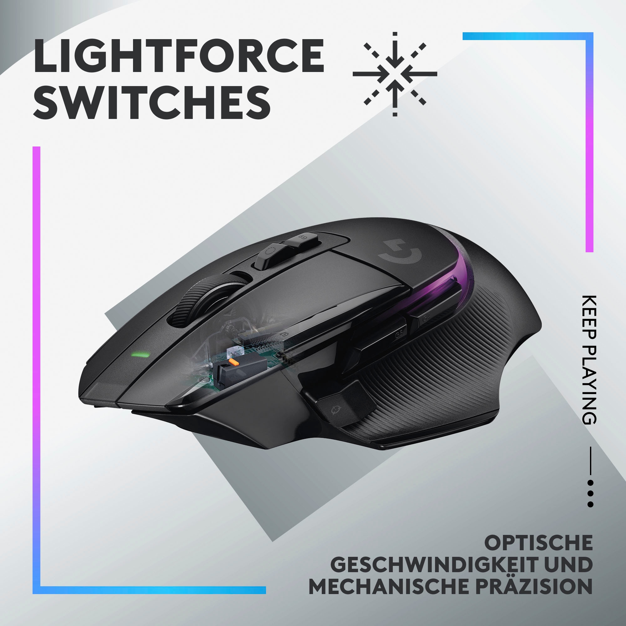 Logitech G Gaming-Maus »G502 X PLUS«, RF Wireless