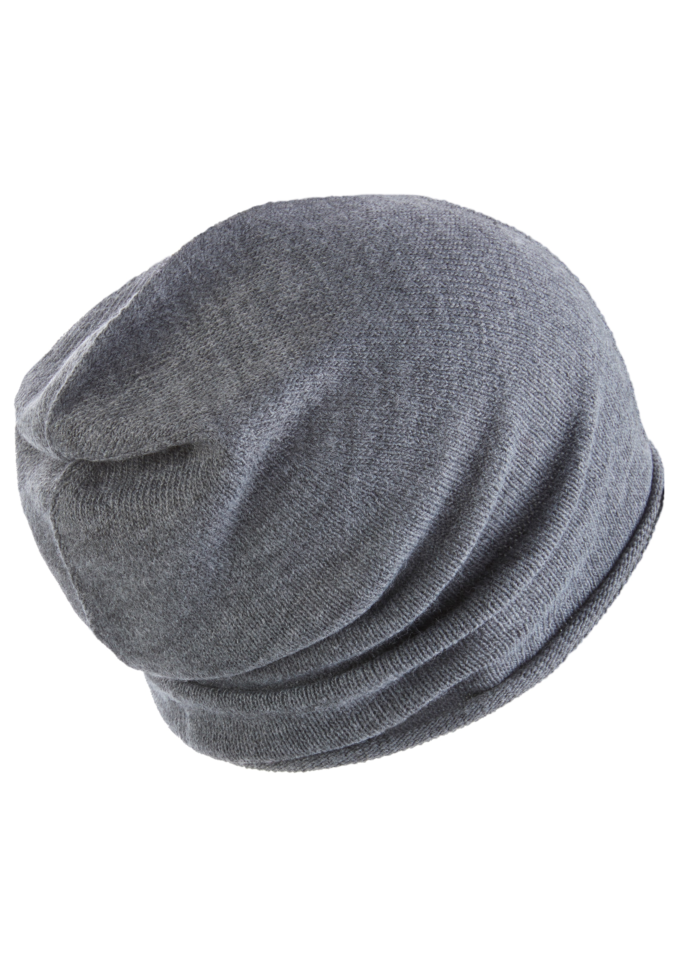 Laura Scott Beanie, aus weichem Feinstrick, mit modischem Rollrand - NEW