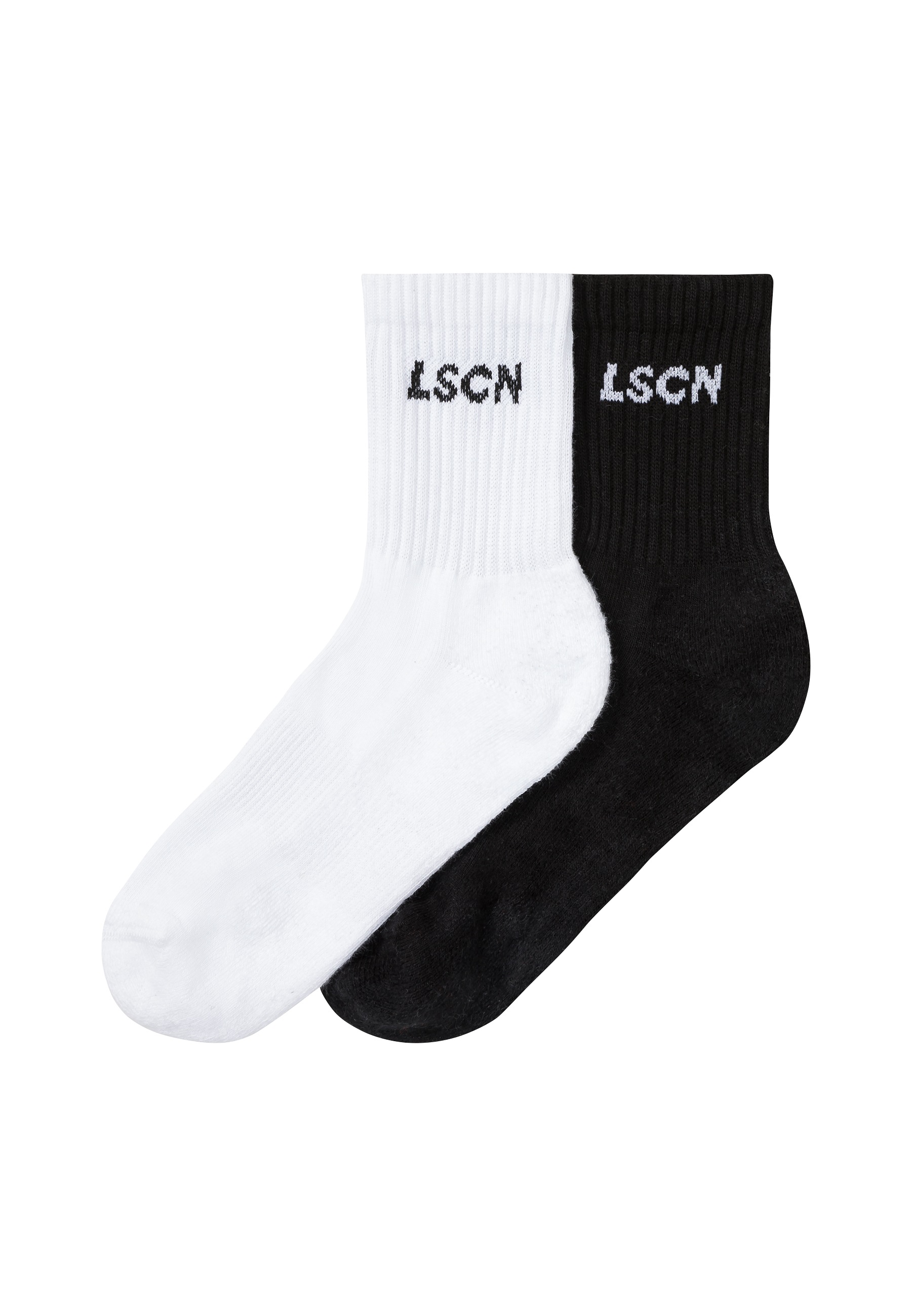 LSCN by LASCANA Tennissocken Packung, 2 Paar tlg. mit  Halbfußfrottee