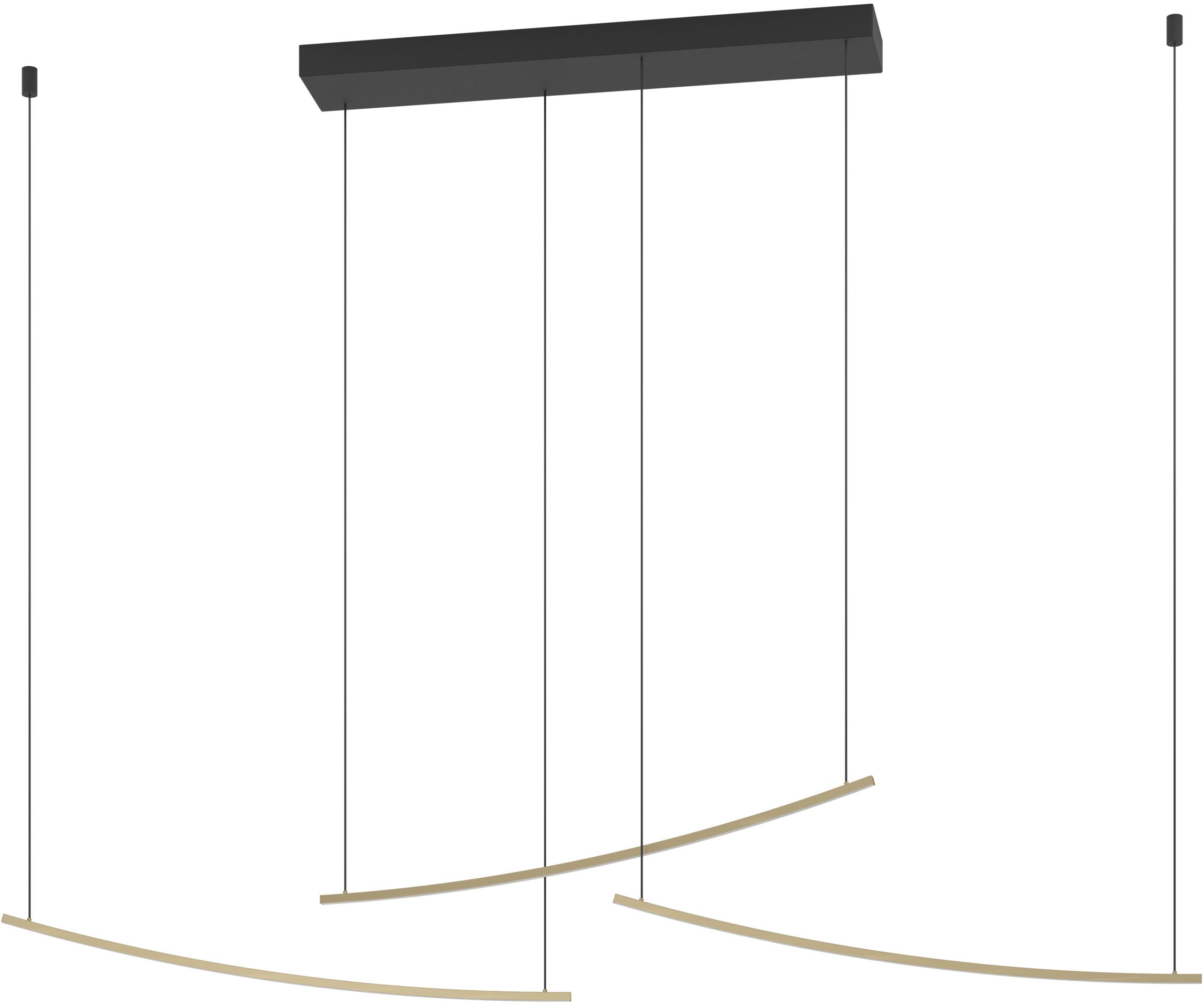 EGLO Hängeleuchte »VILLEGGI Pendellampe - Alu, Stahl - LED - 22W - IP20« LE günstig online kaufen