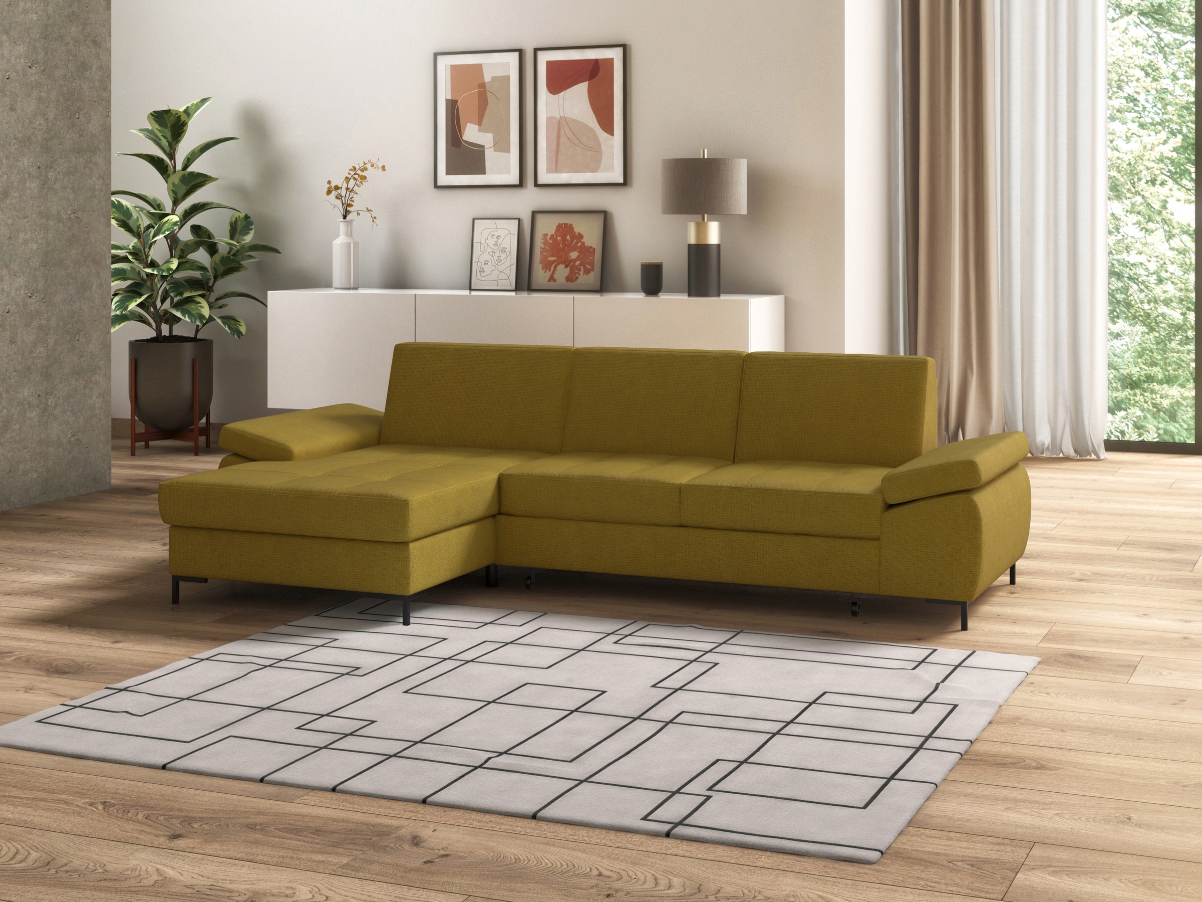DOMO collection Ecksofa »Capelo, komfortabel, klare Linien zeichnen dieses günstig online kaufen